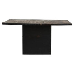 Japanese Antique Wooden Black Coffee Table / 1868-1920 / Low Table / Sofa Table