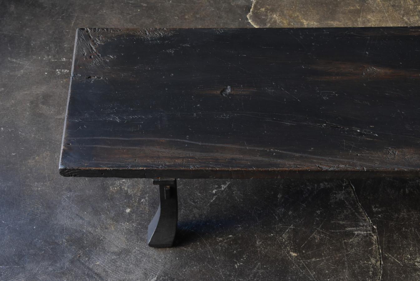 Japanese Antique Wooden Black Low Table/Modern Sofa Table/1800-1900 3