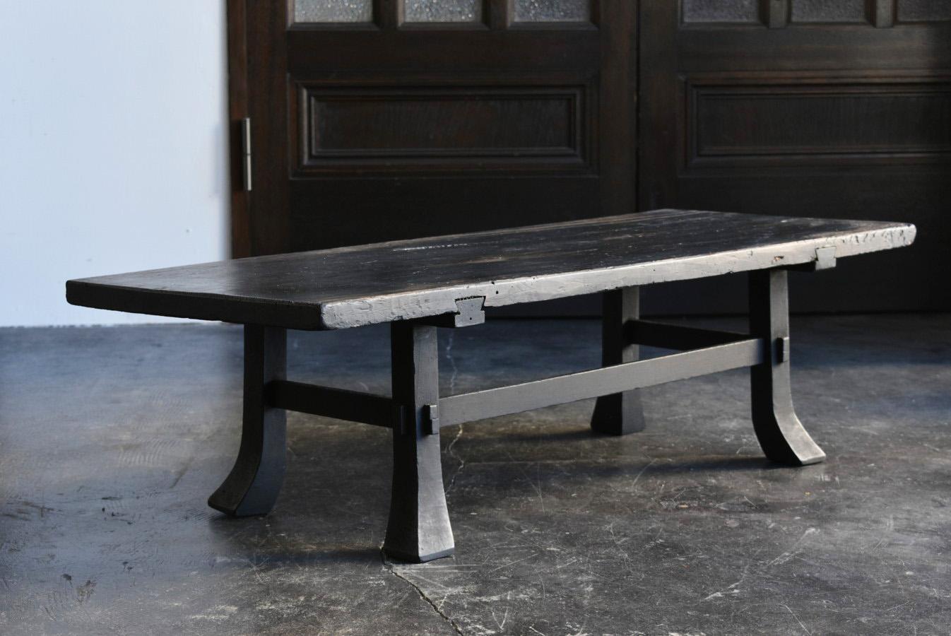 Japanese Antique Wooden Black Low Table/Modern Sofa Table/1800-1900 10
