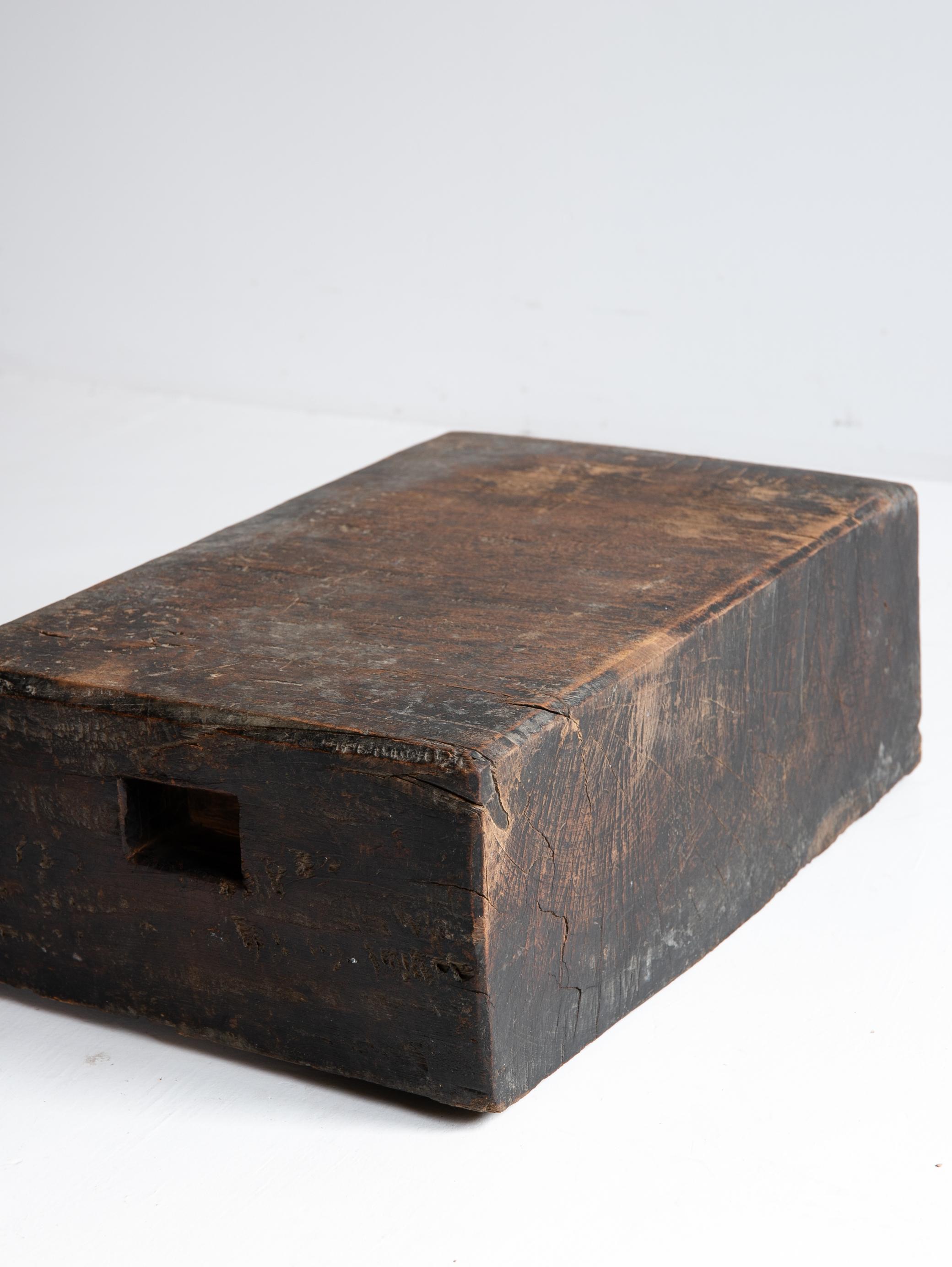 Japanese Antique Wooden Block Exhibition Stand 1860s-1920s / Primitive Wabisabi 5