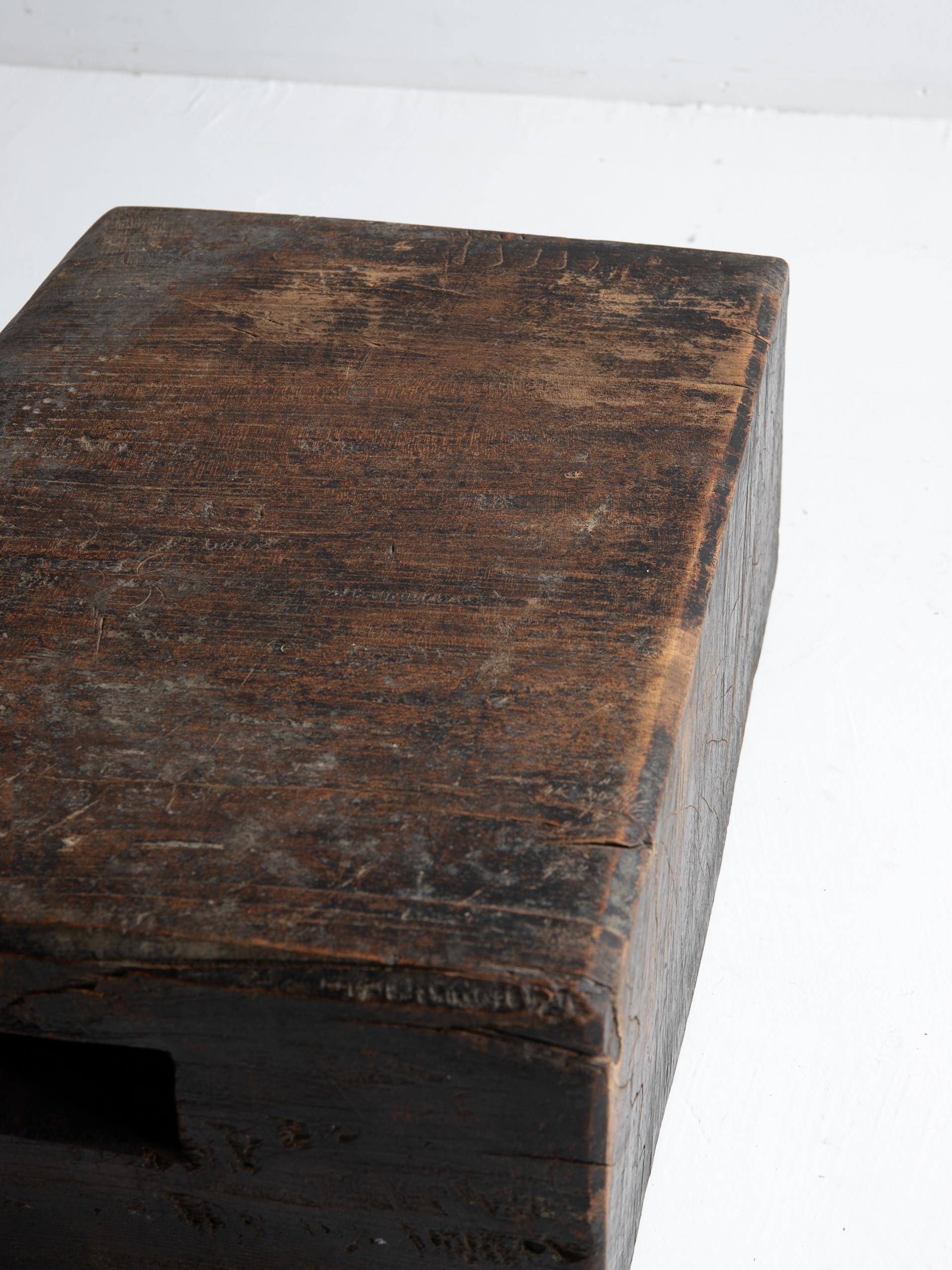 Japanese Antique Wooden Block Exhibition Stand 1860s-1920s / Primitive Wabisabi 6
