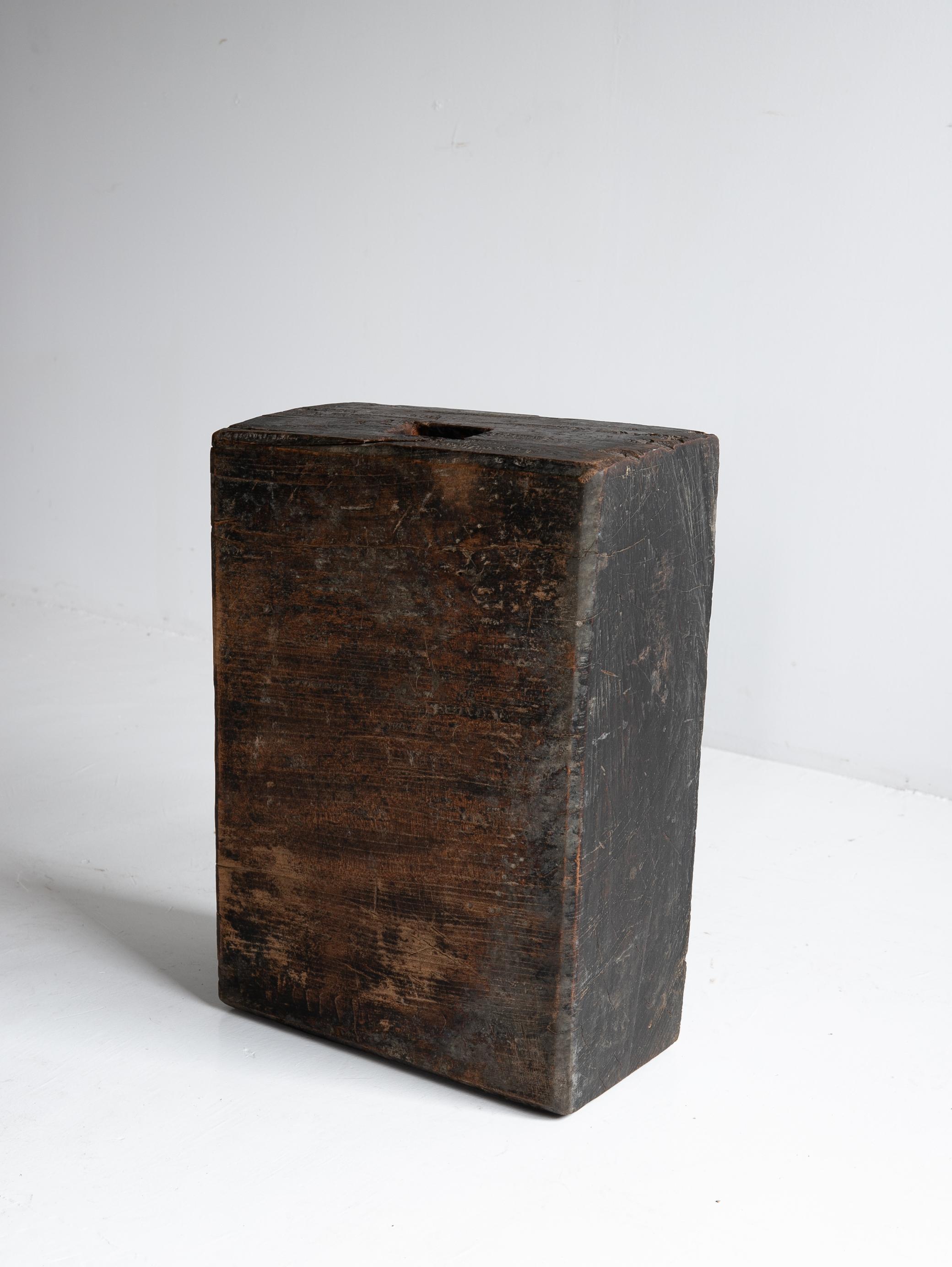 Japanese Antique Wooden Block Exhibition Stand 1860s-1920s / Primitive Wabisabi 7