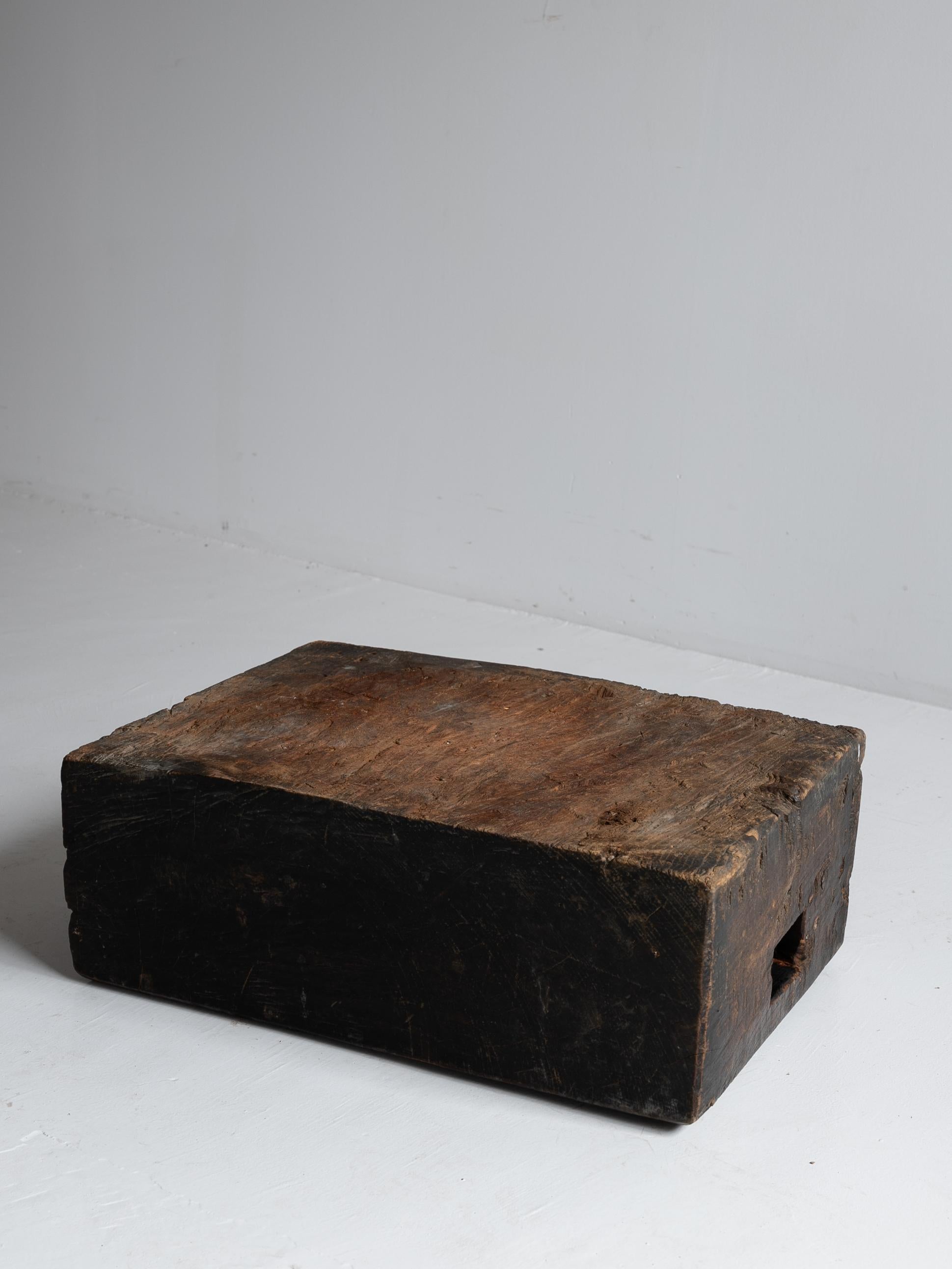 Japanese Antique Wooden Block Exhibition Stand 1860s-1920s / Primitive Wabisabi 8