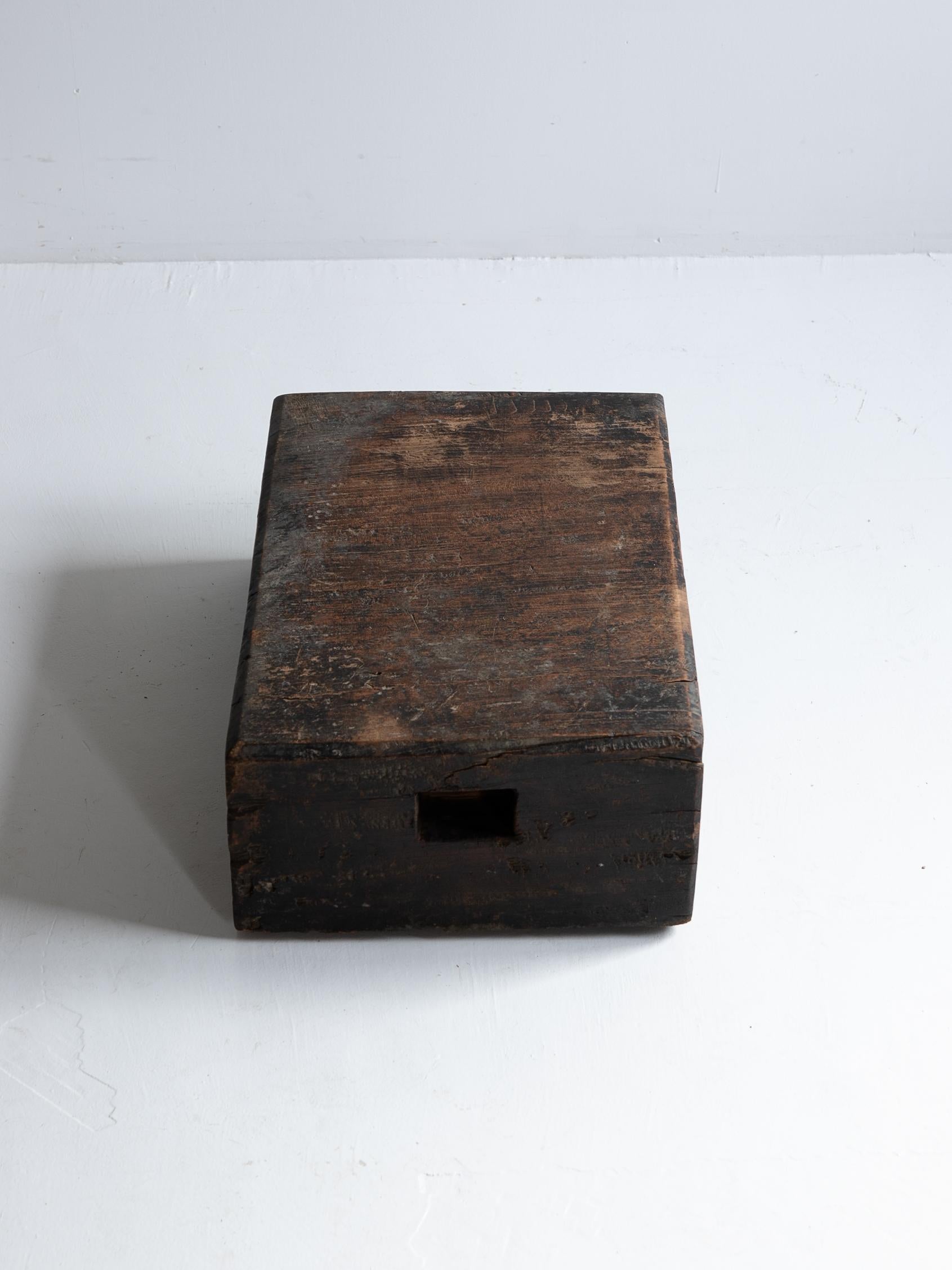 Japanese Antique Wooden Block Exhibition Stand 1860s-1920s / Primitive Wabisabi 4