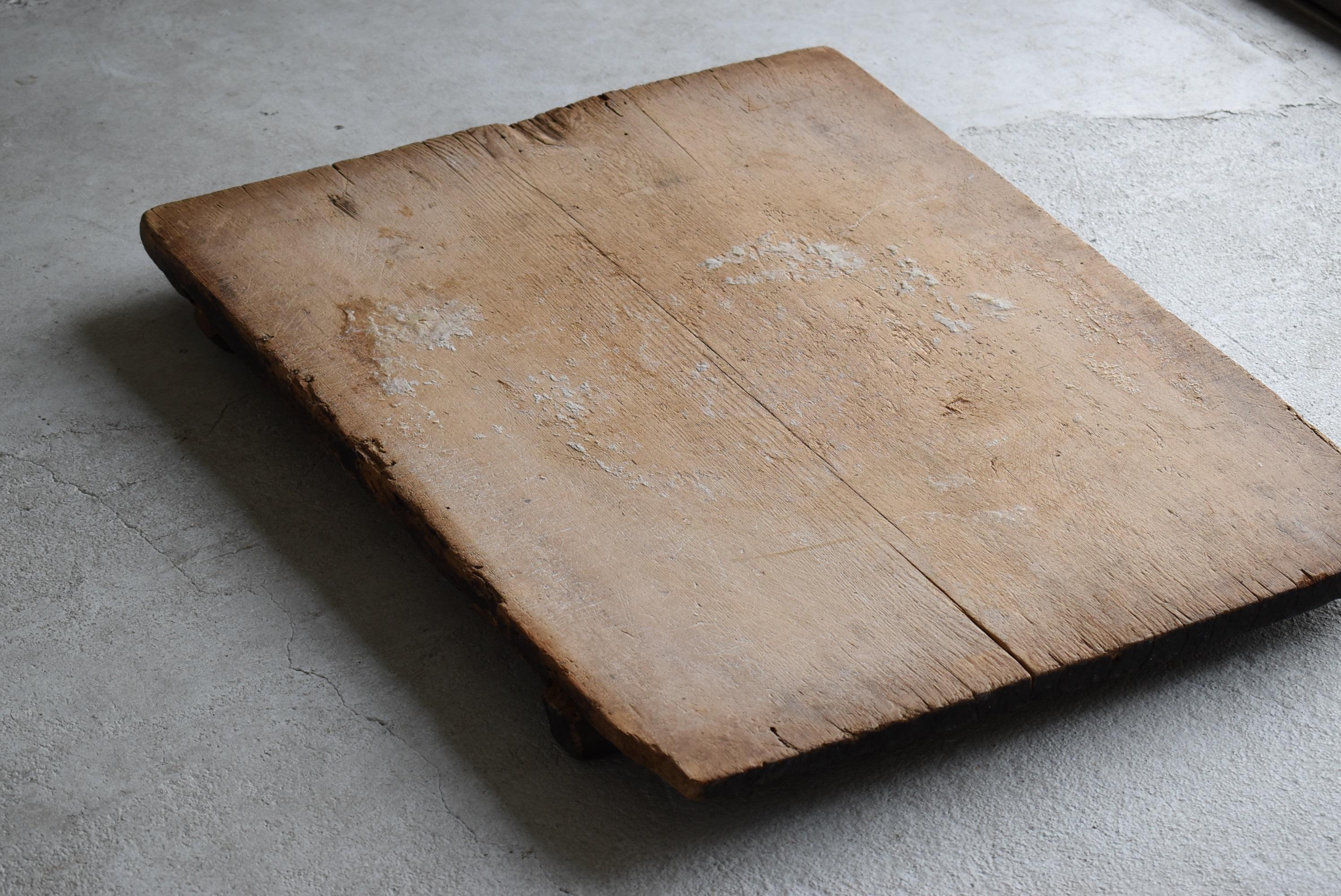 Japanese Antique Wooden Board 1800s-1900s/Abstract Art Working Table Wabisabi 7