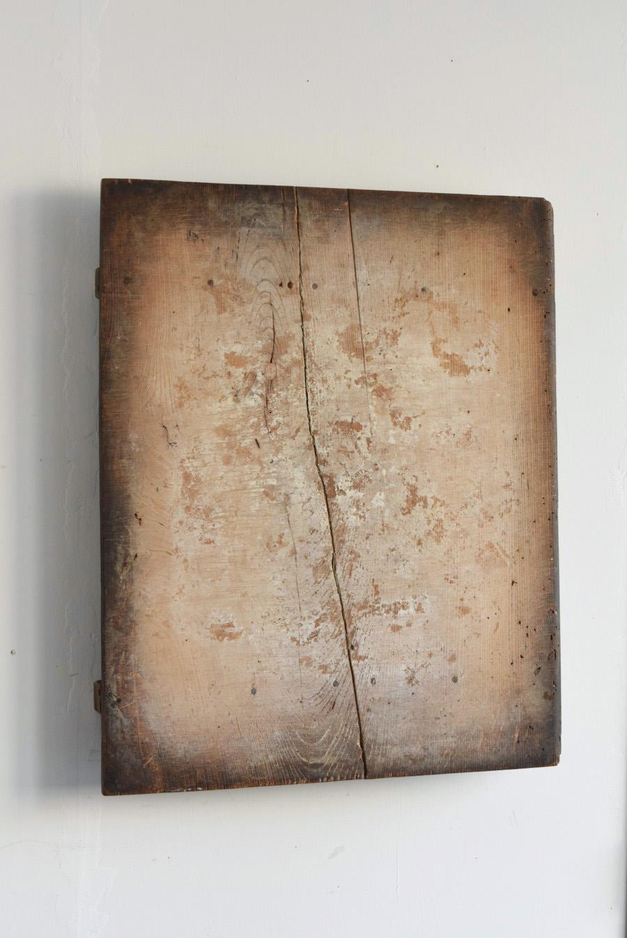 Japanese Antique Wooden Board 1860s-1900 / Wabi Sabi Abstract Art / Wall Hanging In Good Condition In Sammu-shi, Chiba