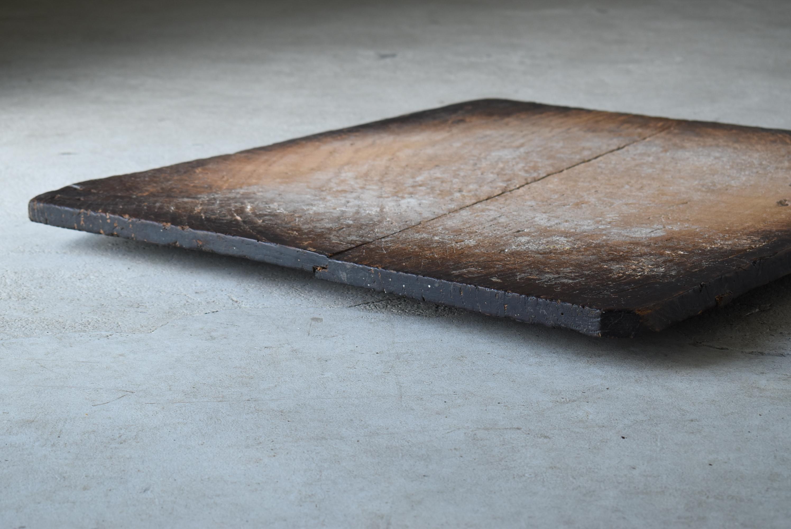 Japanese Antique Wooden Board 1860s-1900s / Abstract Art Wabisabi 3