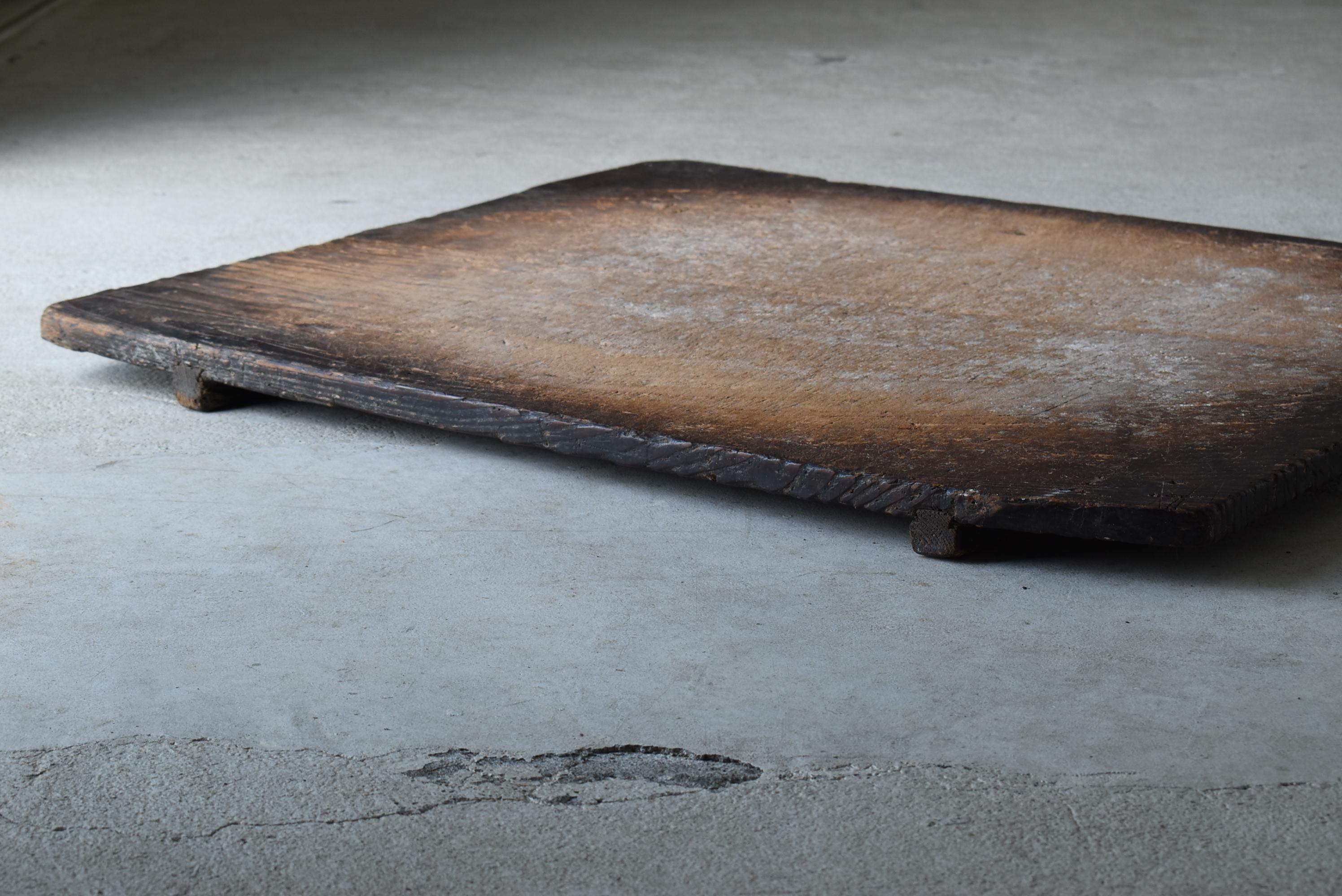 Japanese Antique Wooden Board 1860s-1900s / Abstract Art Wabisabi 4