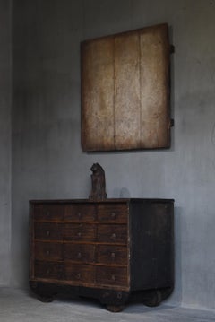 Tableau japonais ancien en bois "Abstract Art" des années 1860 à 1900/Wabi-sabi mingei stand