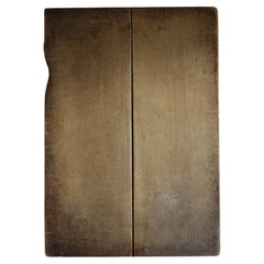 Japanese Antique Wooden Board, "Abstract Sculptures", Wabi-Sabi, Mingei