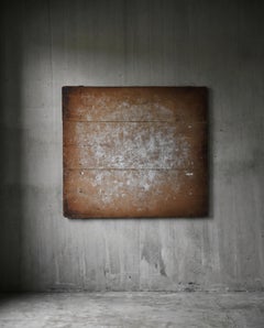 Japanese Antique Wooden Board Wall Decoration 1860s-1900s / Wabisabi