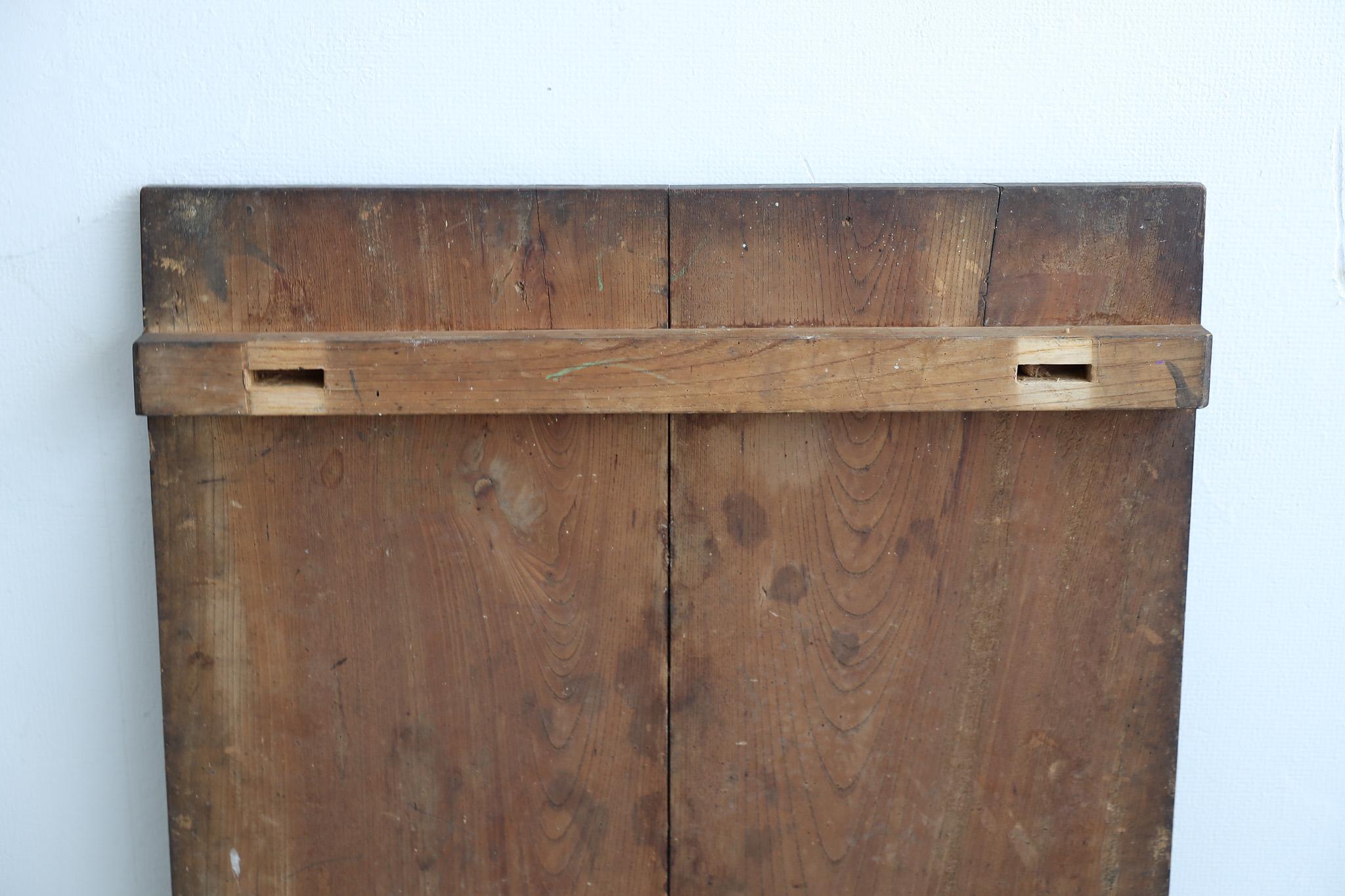 Japanese Antique Wooden Board , Wall Decoration Abstract Art , Wabi-Sabi For Sale 5