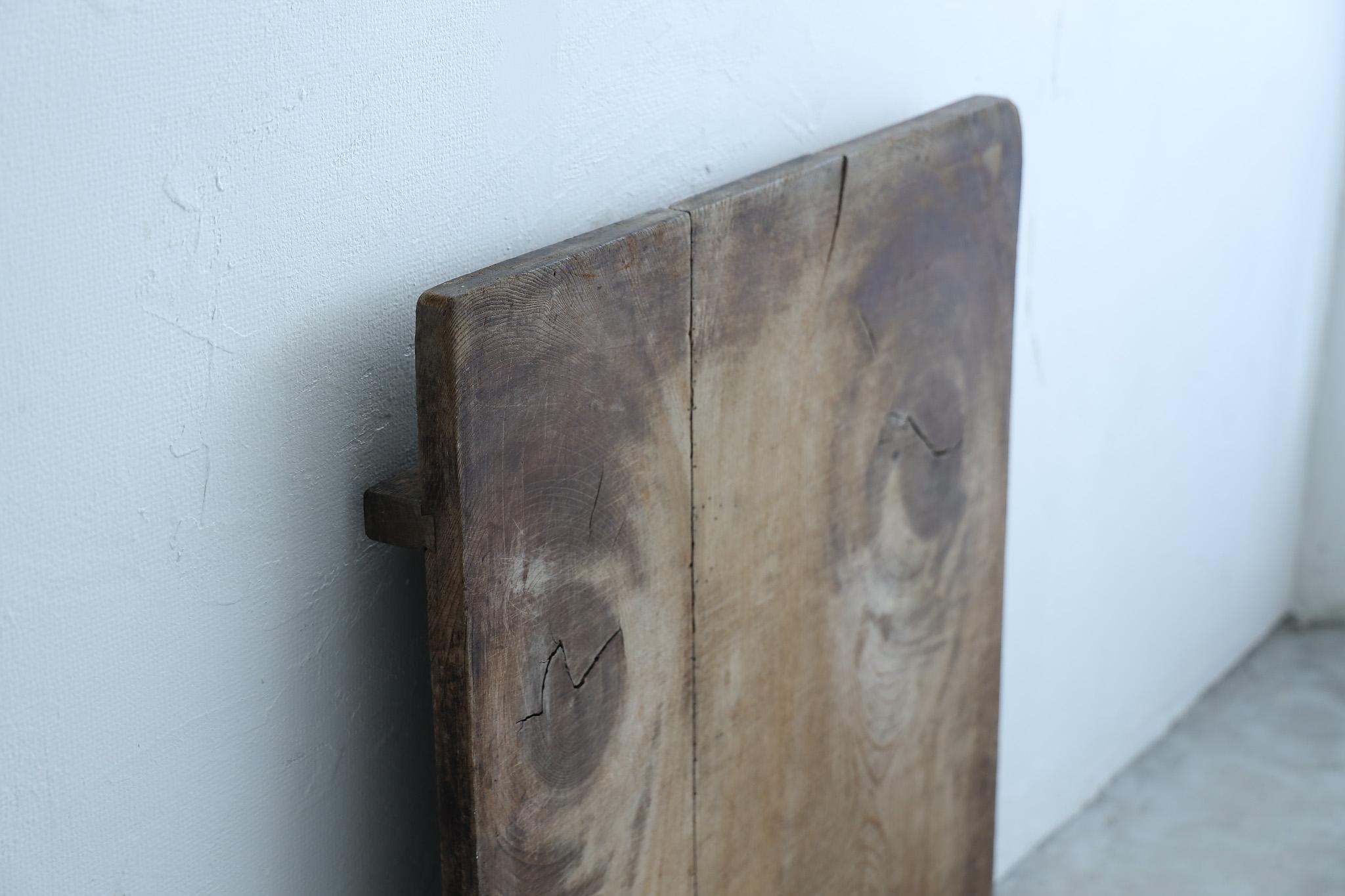 Tavola giapponese in legno antico, decorazione da parete, arte astratta, Wabi-Sabi in vendita 3