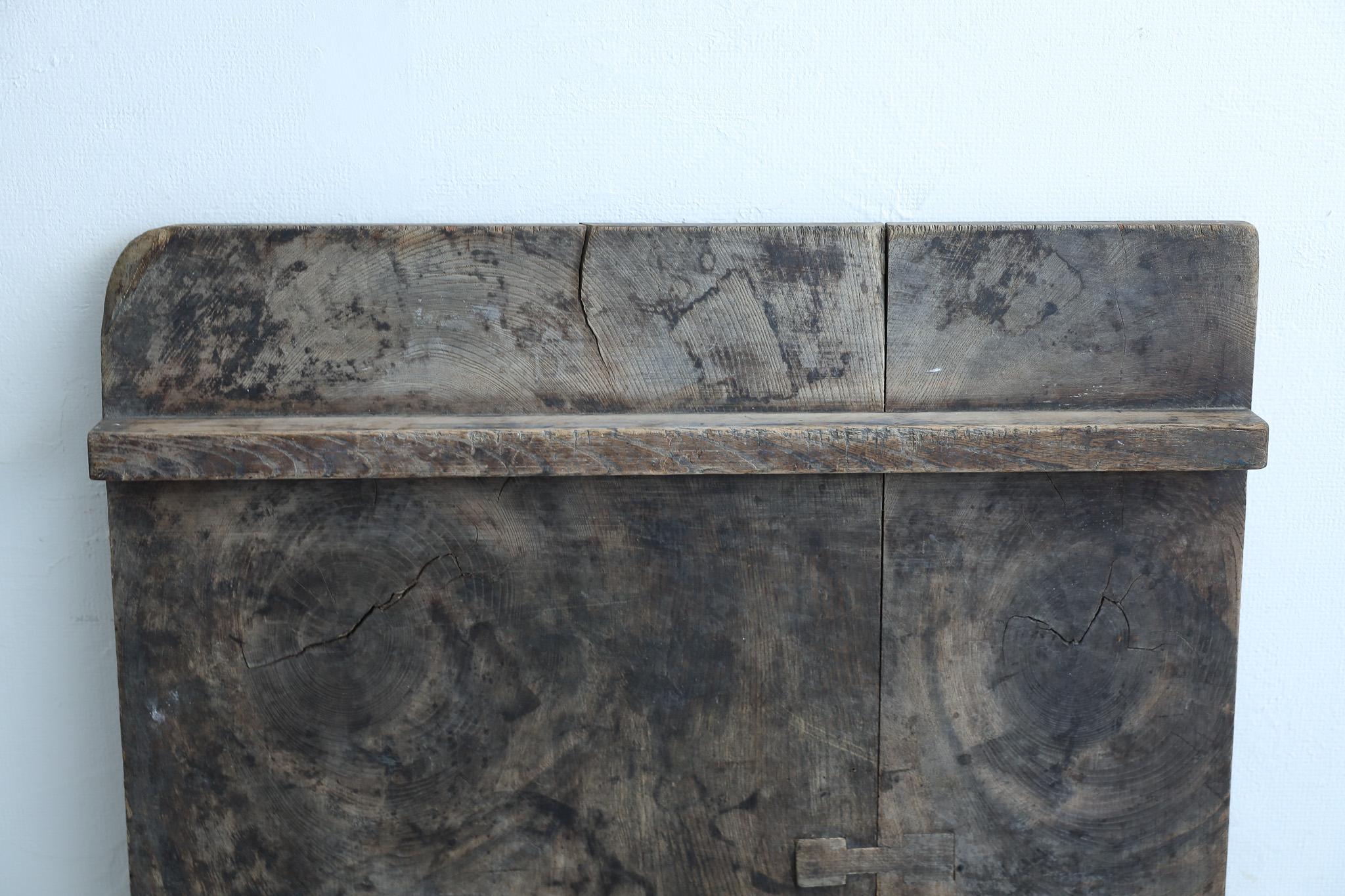 Tavola giapponese in legno antico, decorazione da parete, arte astratta, Wabi-Sabi in vendita 4
