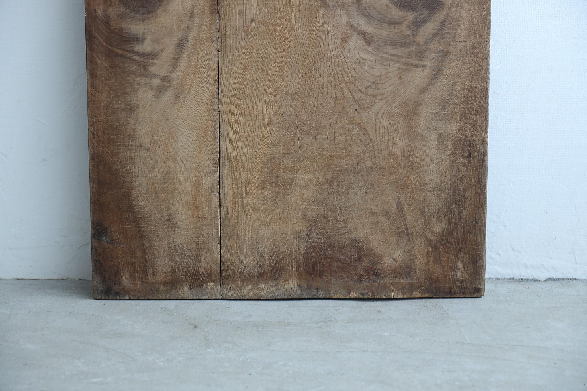 Taisho Tavola giapponese in legno antico, decorazione da parete, arte astratta, Wabi-Sabi in vendita