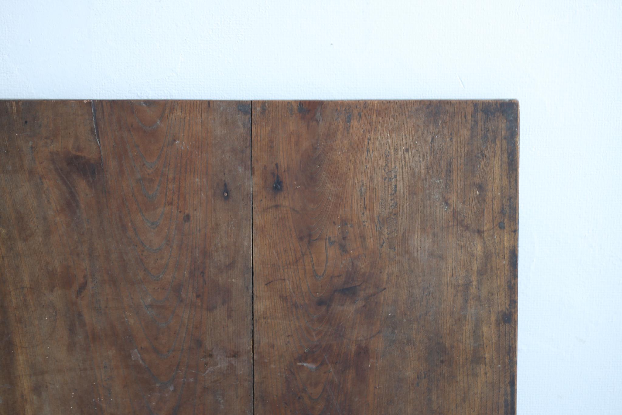 Japanese Antique Wooden Board , Wall Decoration Abstract Art , Wabi-Sabi In Fair Condition For Sale In Katori-Shi, 12