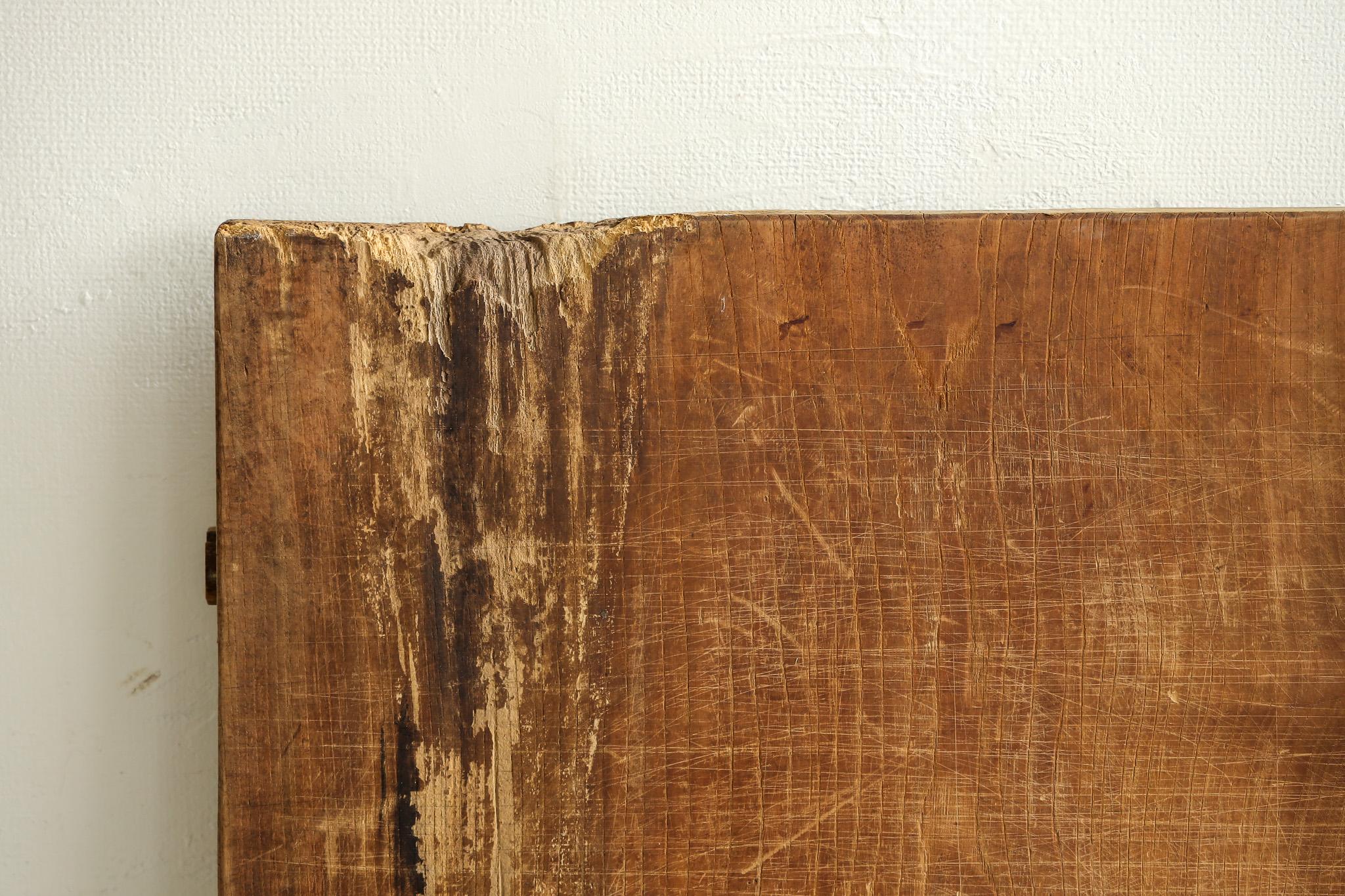 20th Century Japanese Antique Wooden Board , Wall Decoration Abstract Art , Wabi-Sabi For Sale