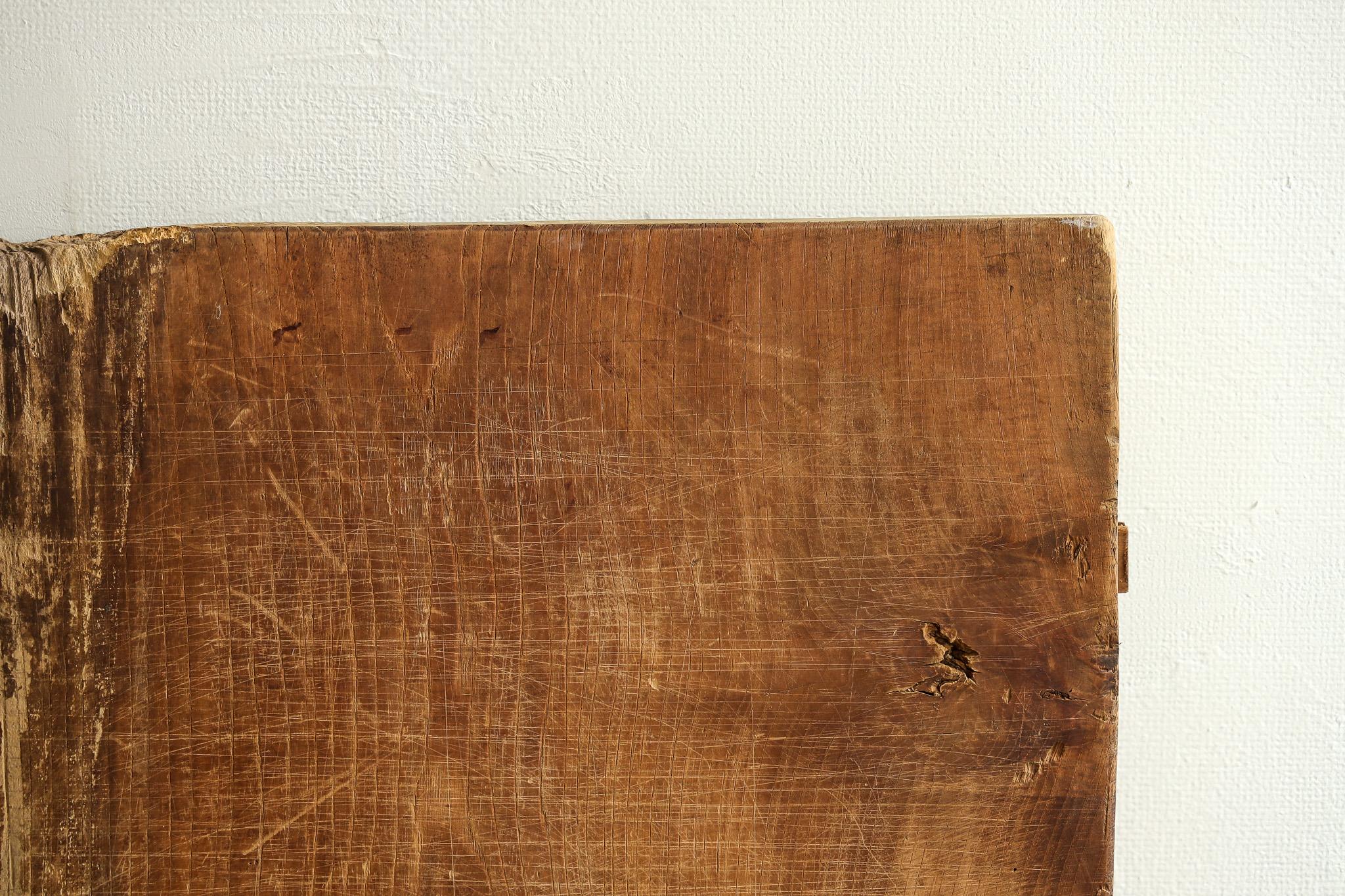 Japanese Antique Wooden Board , Wall Decoration Abstract Art , Wabi-Sabi For Sale 1
