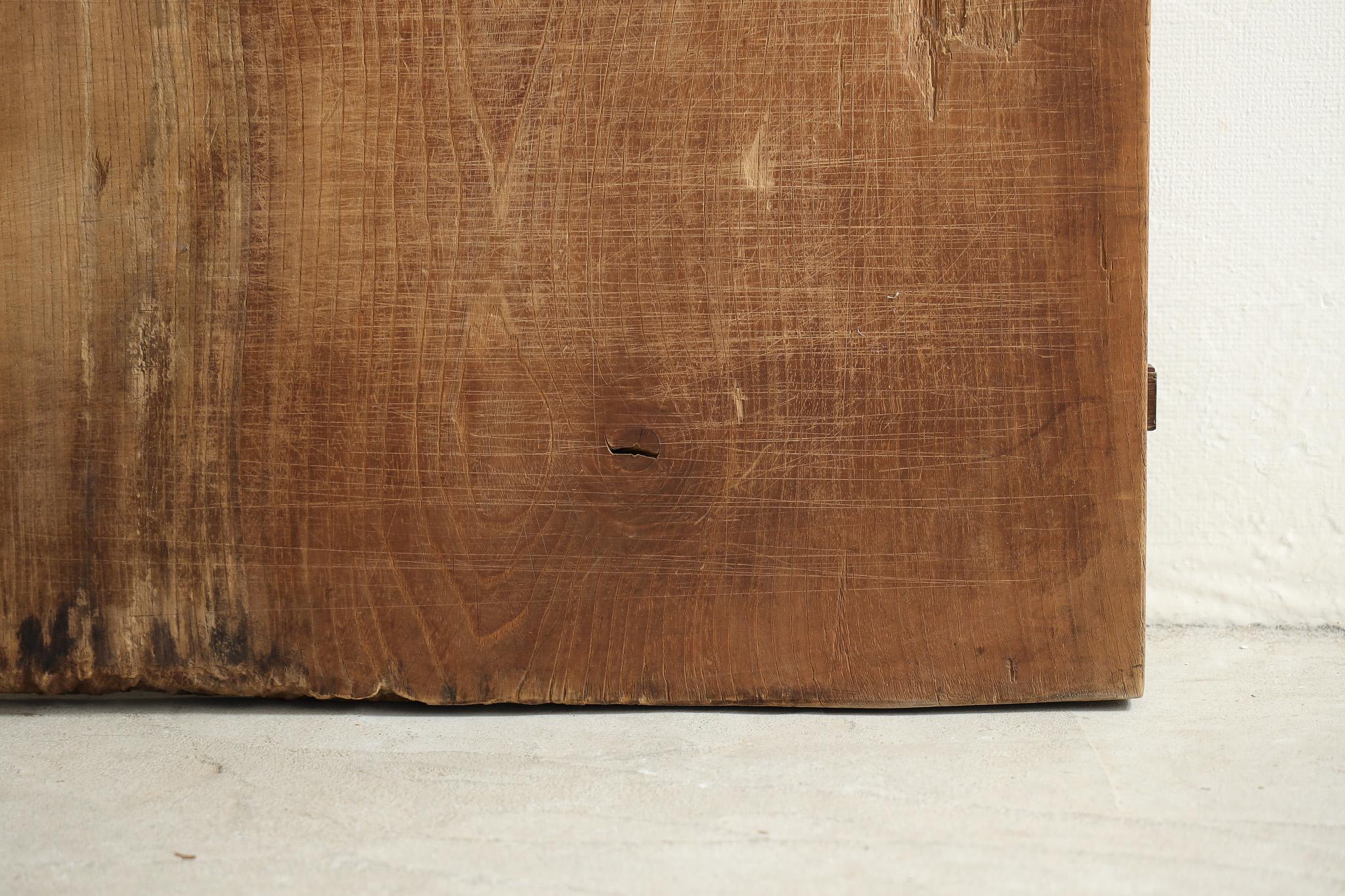 Japanese Antique Wooden Board , Wall Decoration Abstract Art , Wabi-Sabi For Sale 2