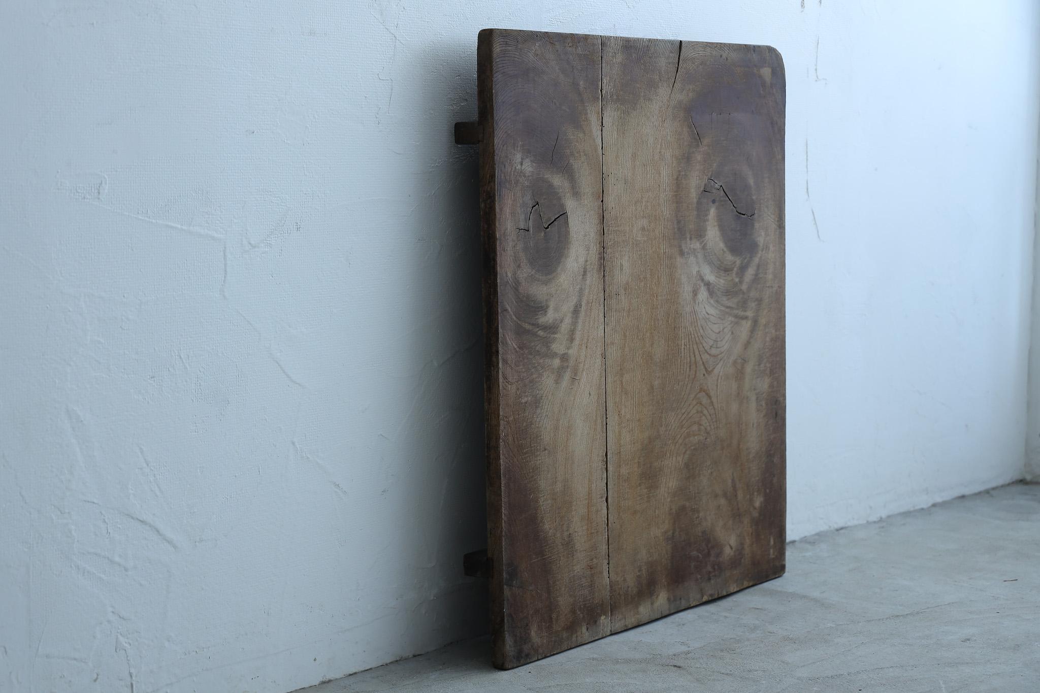 Tavola giapponese in legno antico, decorazione da parete, arte astratta, Wabi-Sabi in vendita 1