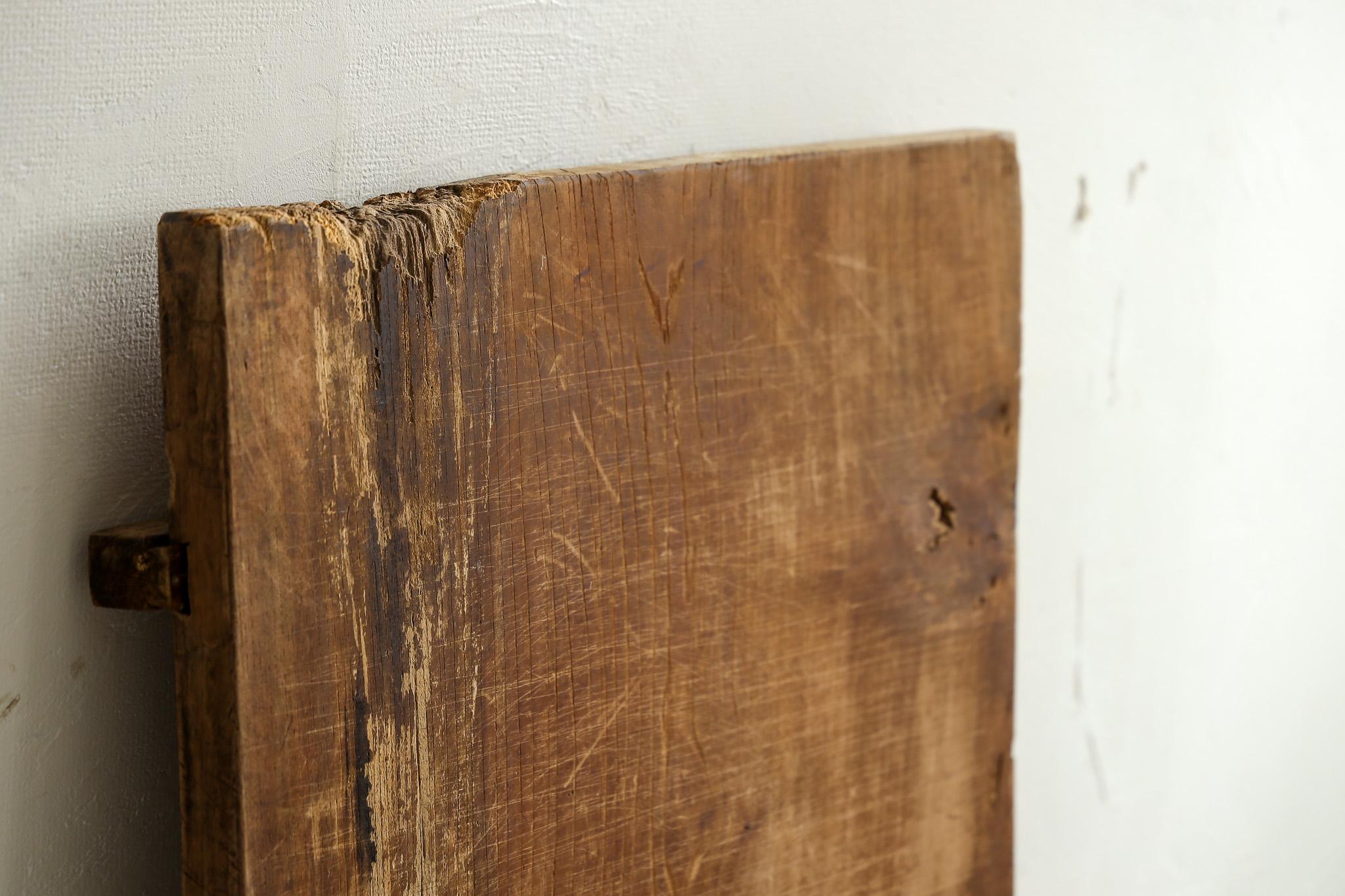 Japanese Antique Wooden Board , Wall Decoration Abstract Art , Wabi-Sabi For Sale 3