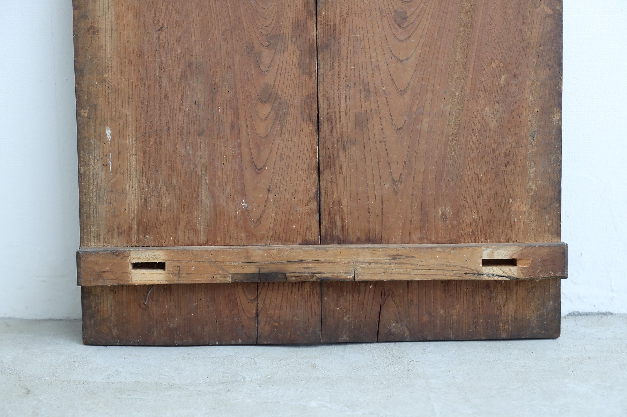 Japanese Antique Wooden Board , Wall Decoration Abstract Art , Wabi-Sabi For Sale 4