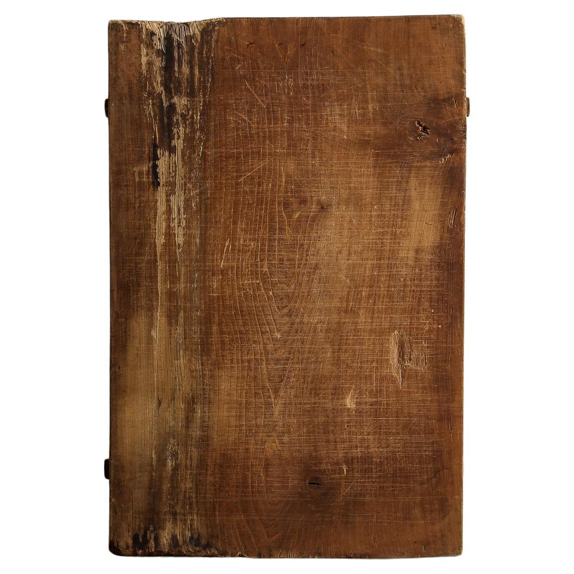 Japanese Antique Wooden Board , Wall Decoration Abstract Art , Wabi-Sabi