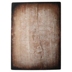 Japanese Antique Wooden Board / Wall Decoration Abstract Art / Wabi-Sabi