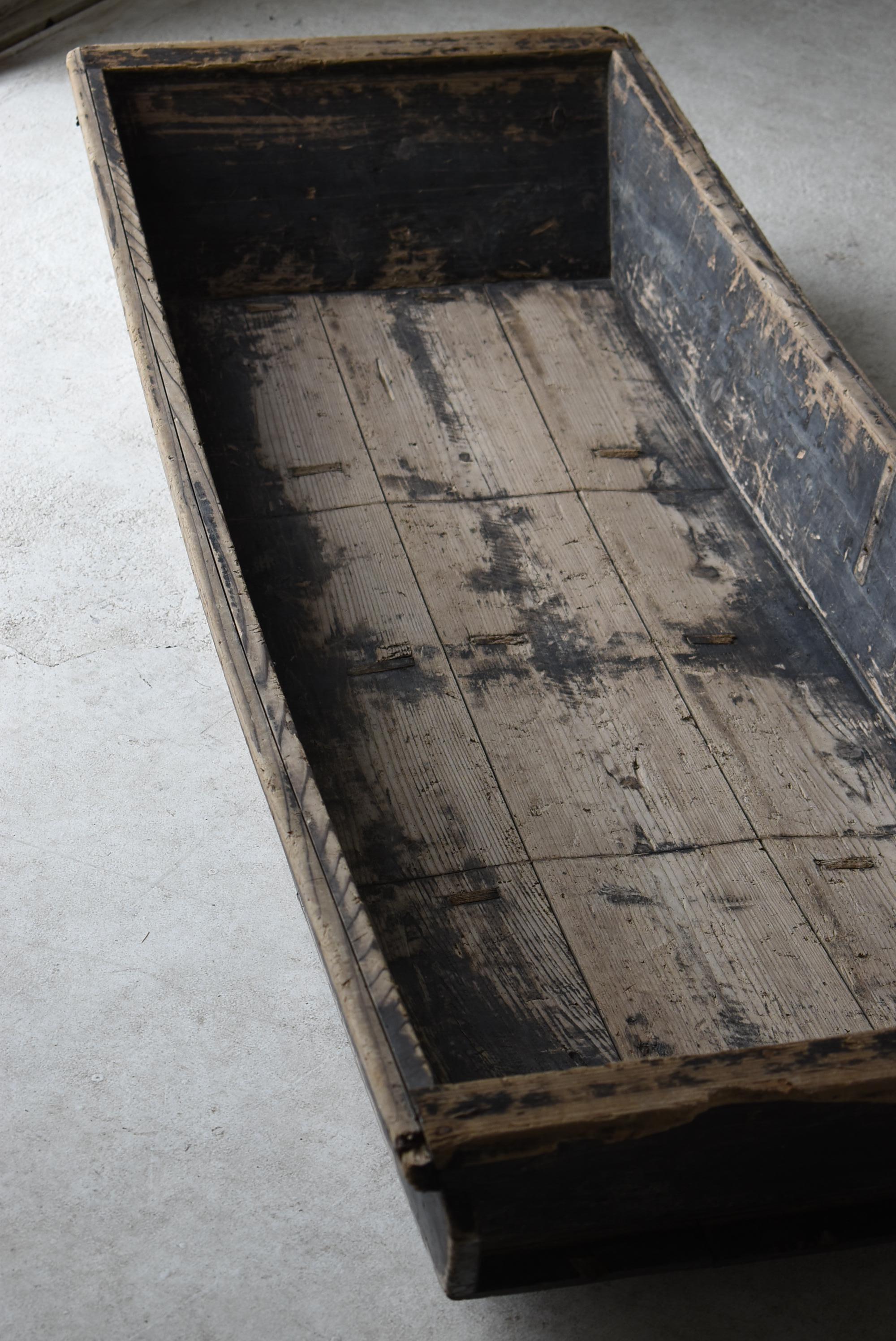Cedar Japanese Antique Wooden Boat 1860-1900s / Wood Bowl Wabi Sabi Mingei
