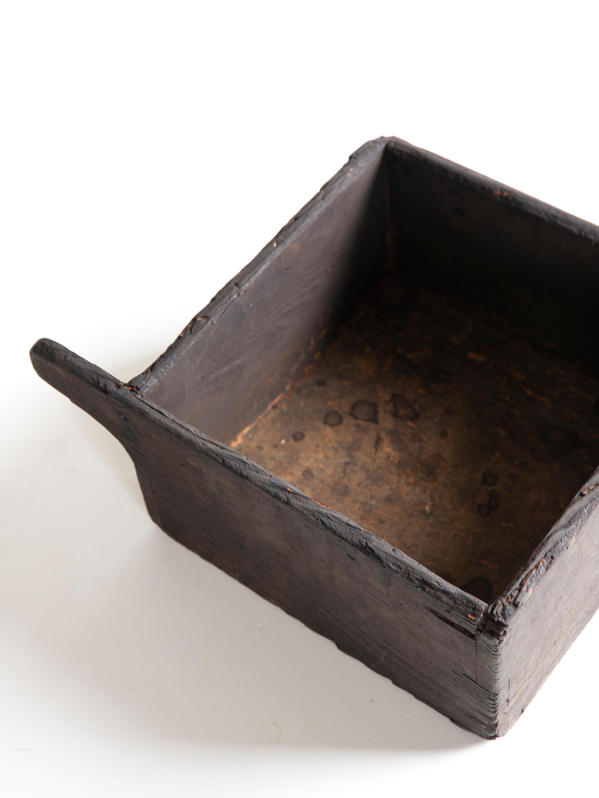 Japanese Antique Wooden Bowl 1860s-1900s/Mingei Wabisabi Primitive Object 2
