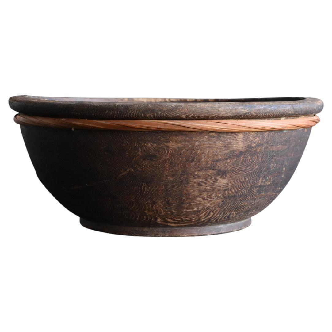 Japanese Antique Wooden Bowl / 1868-1910 / Wabi-Sabi Antique Tools