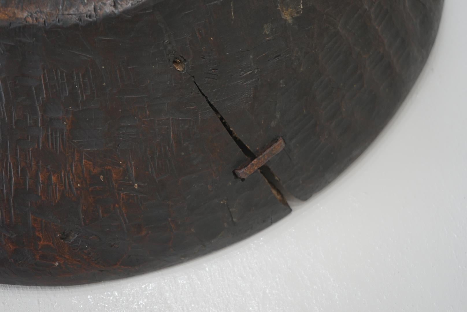 Bol japonais primitif Wabi-Sabi des années 1910-1940 en vente 3