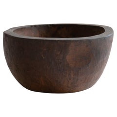 Japanese Used wooden bowl/Late 19th Century/Wabi-Sabi 