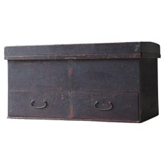 Japanese Antique Wooden Box 1860s-1900s / Sofa Table Tansu Cabinet Wabi Sabi