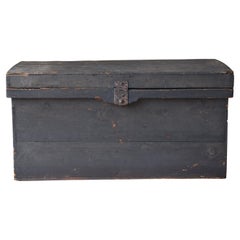 Japanese Antique Wooden Box 1860s-1900s/Sofa Table Tansu Storage Wabi-Sabi