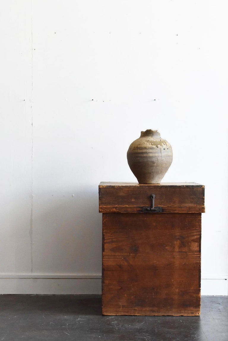 Japanese Antique Wooden Box / Backpack Type / Coffee Table / Square