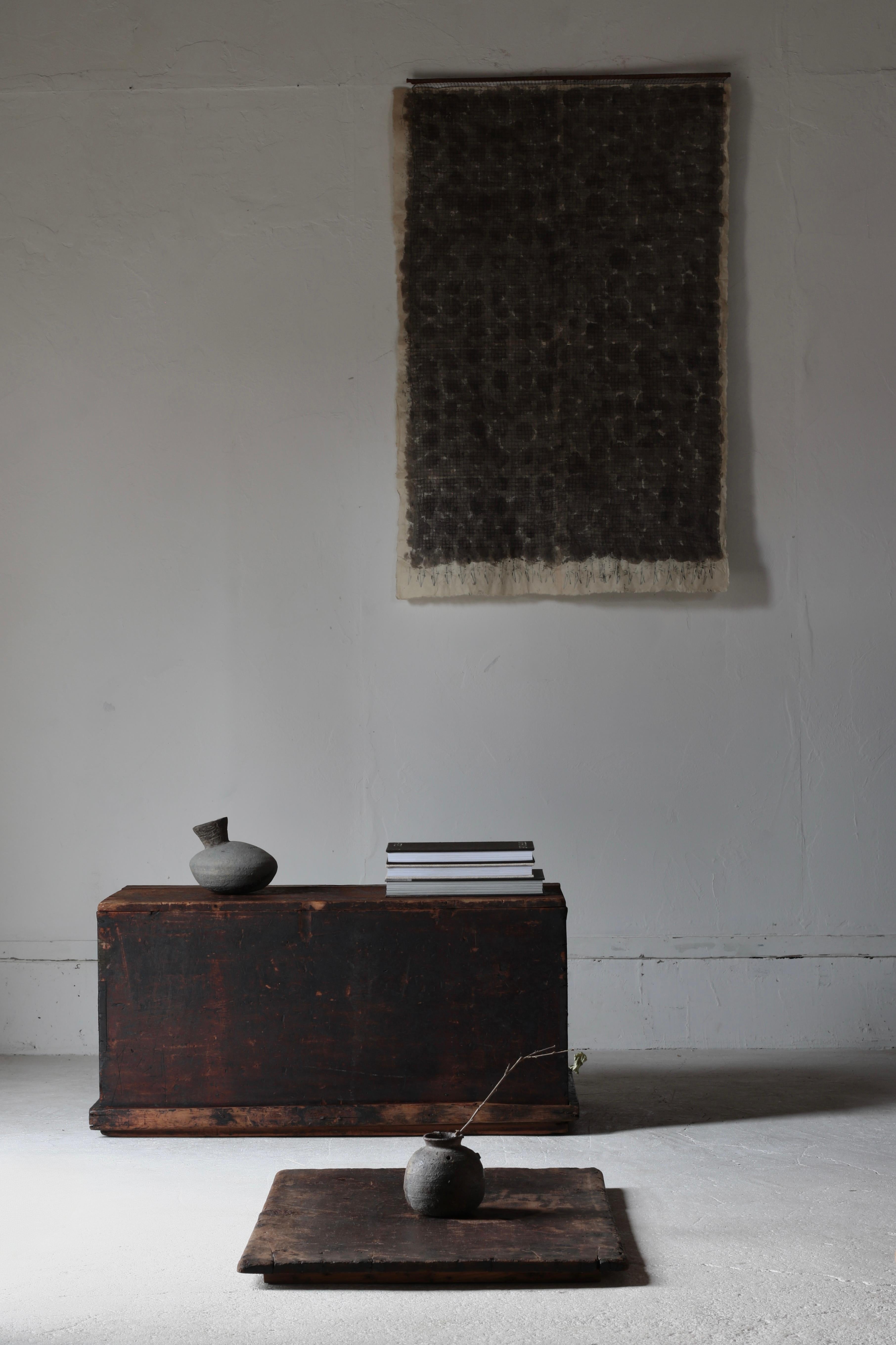 19th Century Japanese Antique Wooden Box / Side Table Sofa Table / 1868-1912s Wabi-sabi For Sale