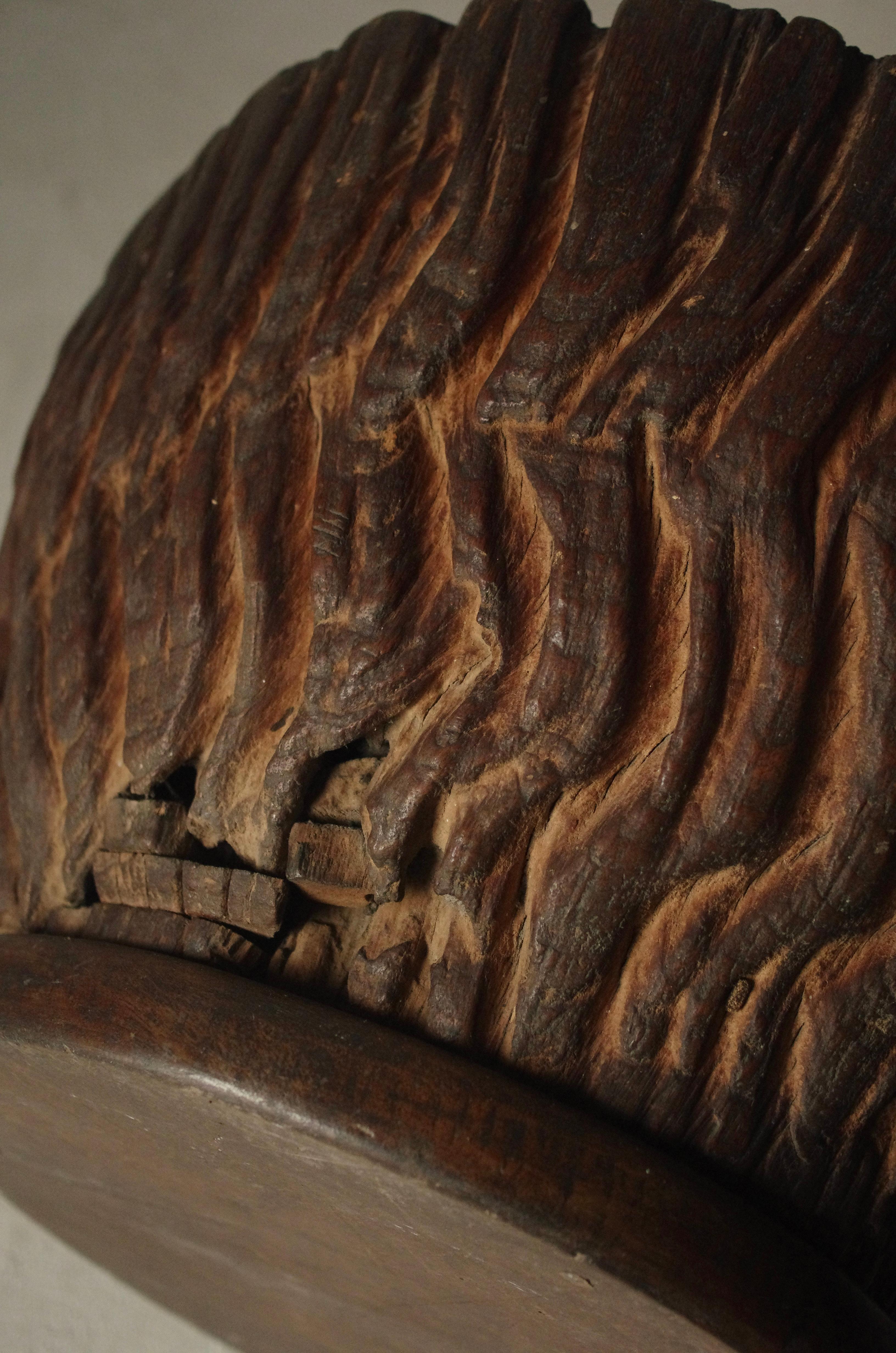Brasero japonais ancien en bois/Hibachi Brazier/1868-1912s Wabi-Sabi en vente 2
