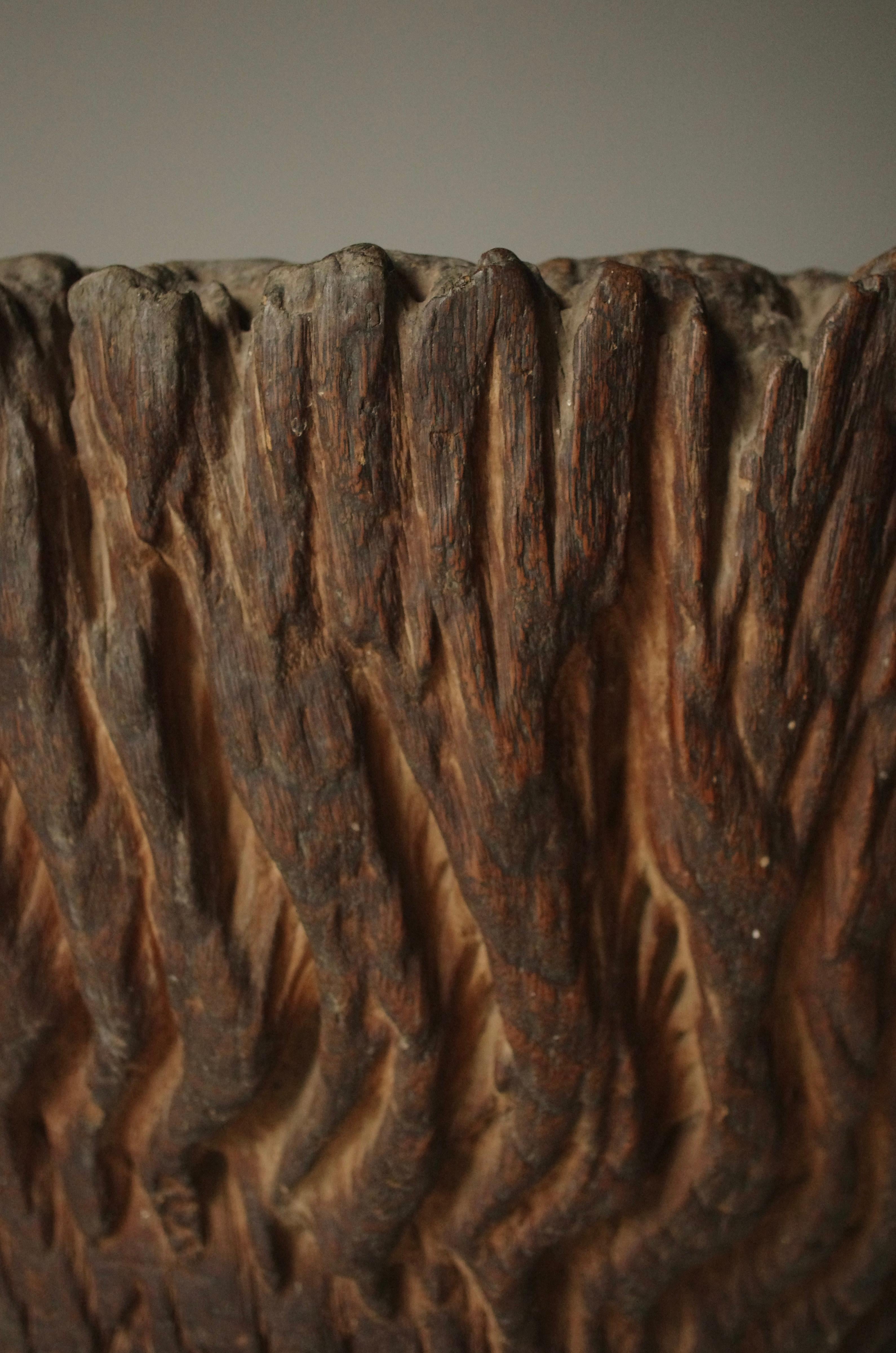 Brasero japonais ancien en bois/Hibachi Brazier/1868-1912s Wabi-Sabi en vente 4