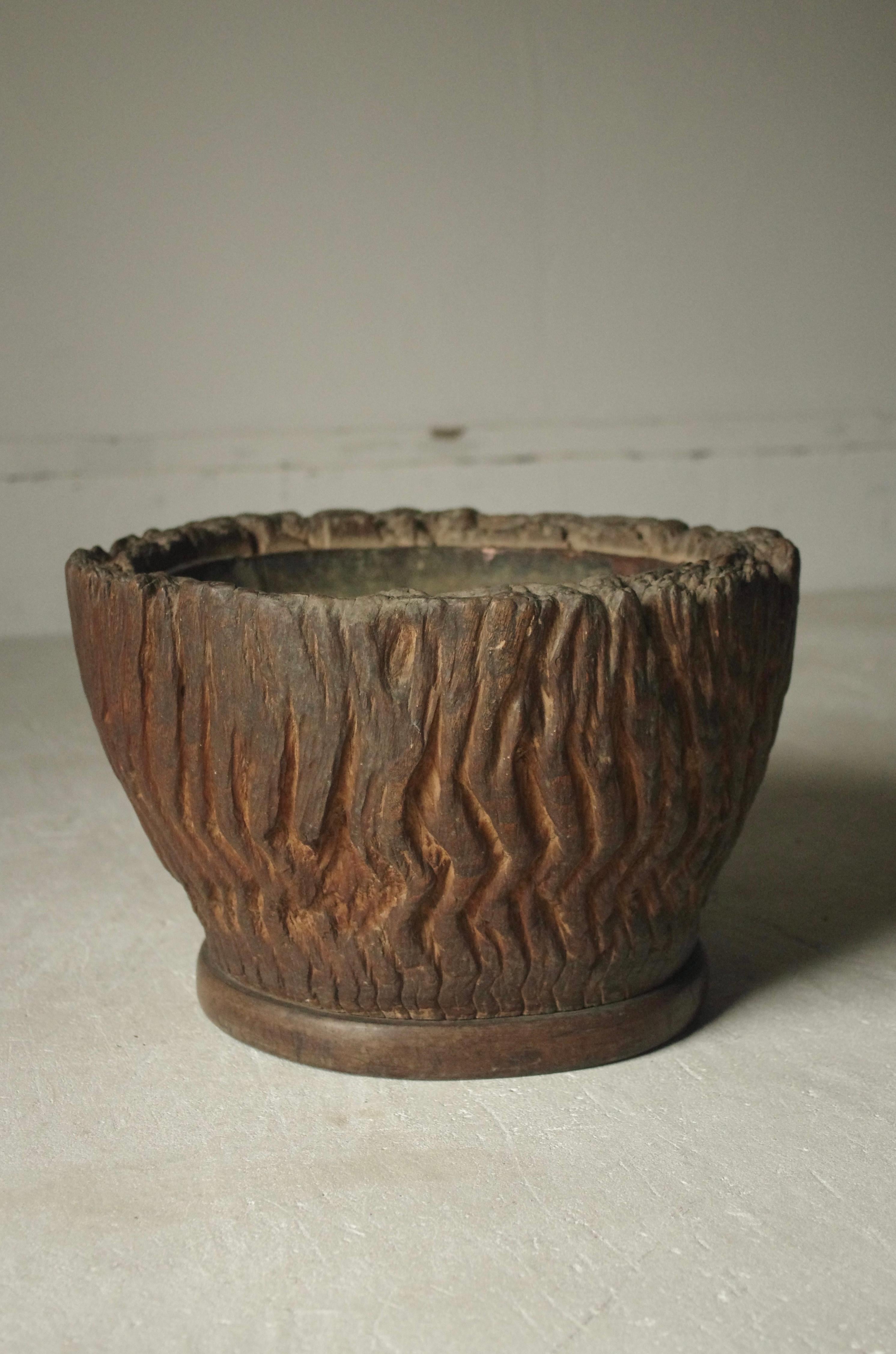 Brasero japonais ancien en bois/Hibachi Brazier/1868-1912s Wabi-Sabi en vente 12
