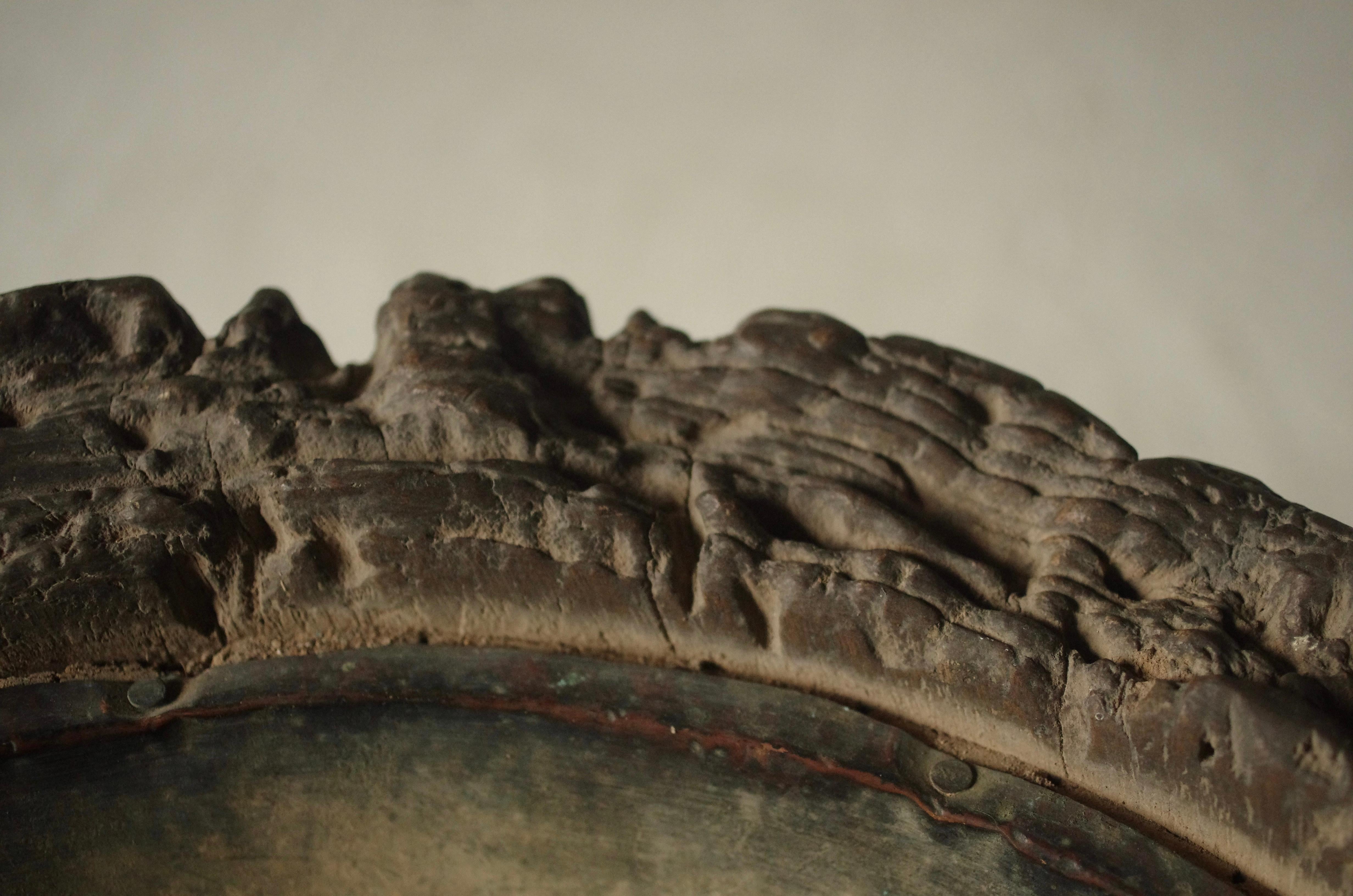 Bois Brasero japonais ancien en bois/Hibachi Brazier/1868-1912s Wabi-Sabi en vente