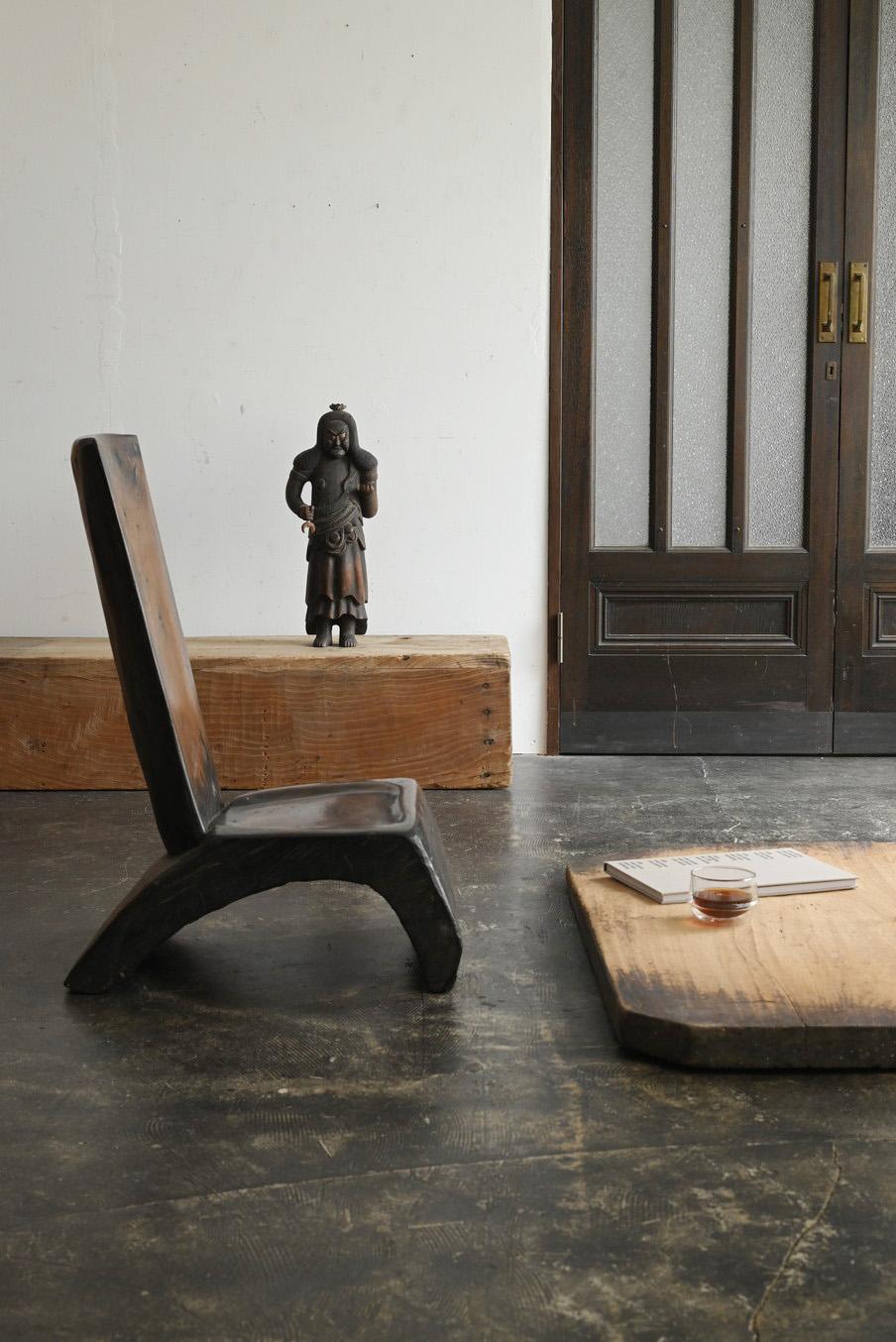 Statue de Bouddha japonaise antique en bois/Acala/Période Edo tardive/19e siècle en vente 13
