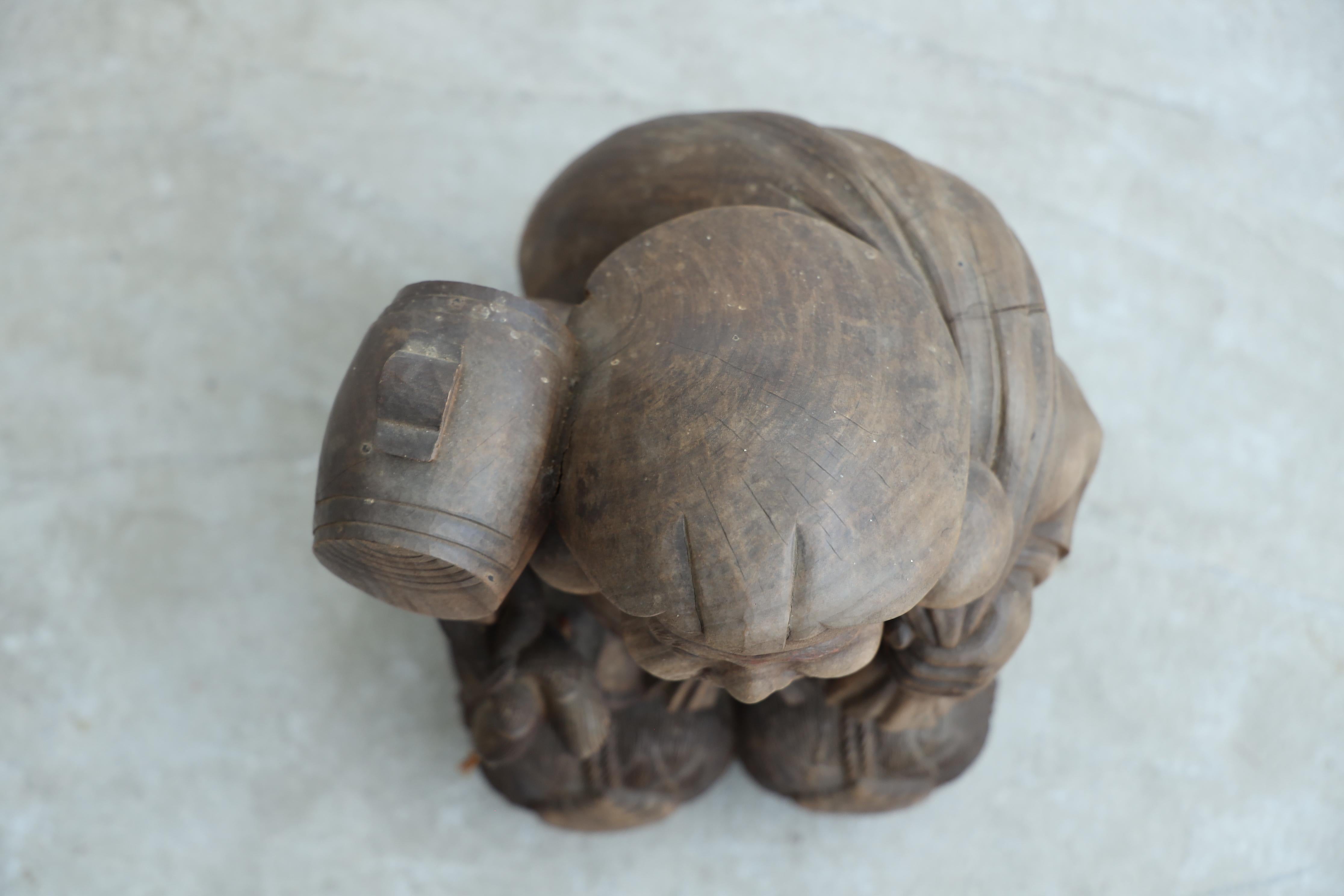 Madera Antigua Japonesa  Adornos tallados en venta 5