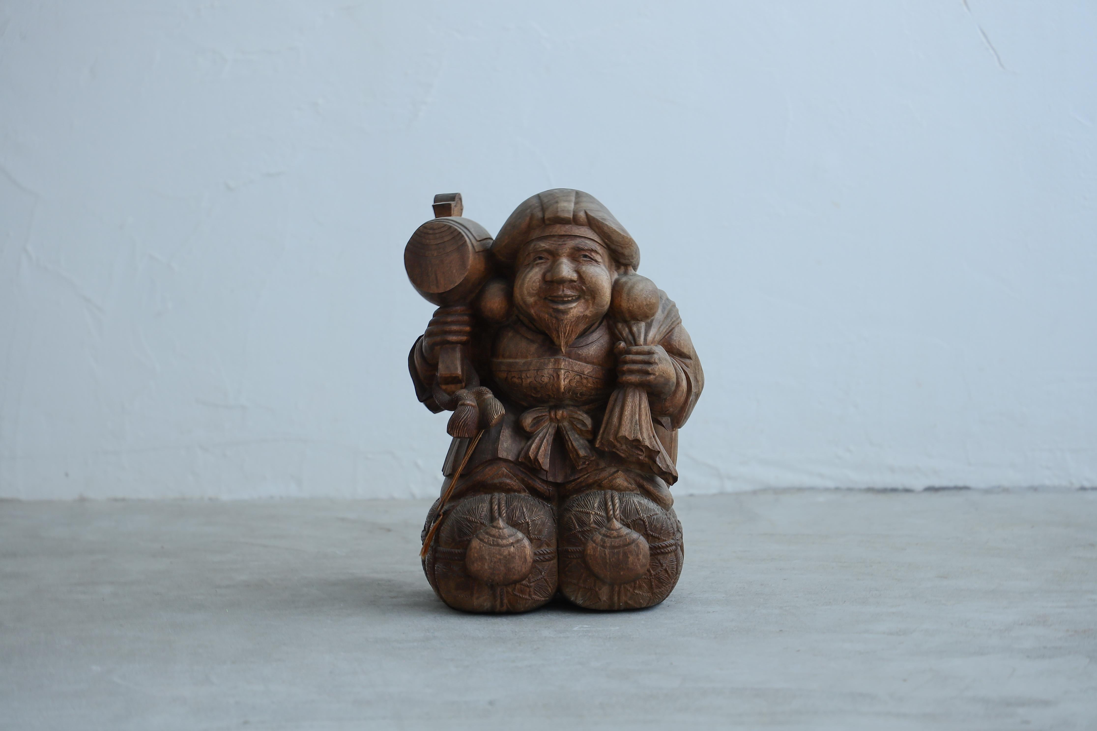 Madera Antigua Japonesa  Adornos tallados Tallado a mano en venta