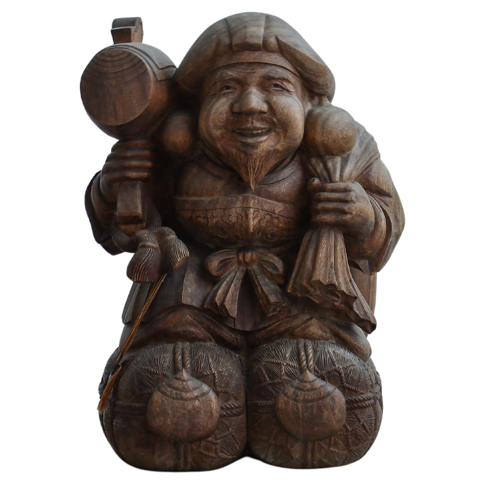 Japanese Antique Wooden  Carved Ornaments