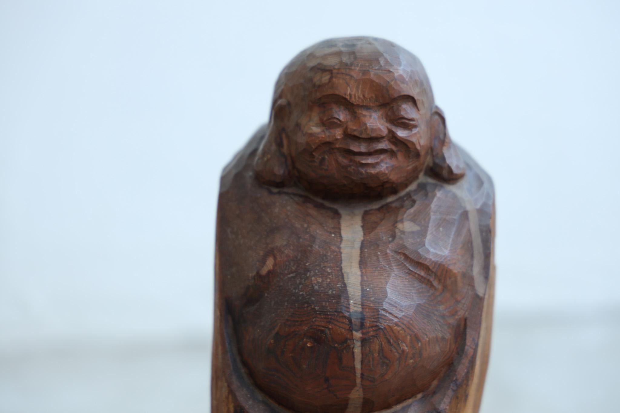 Taisho Japanese Antique Wooden  Carved Ornaments For Sale
