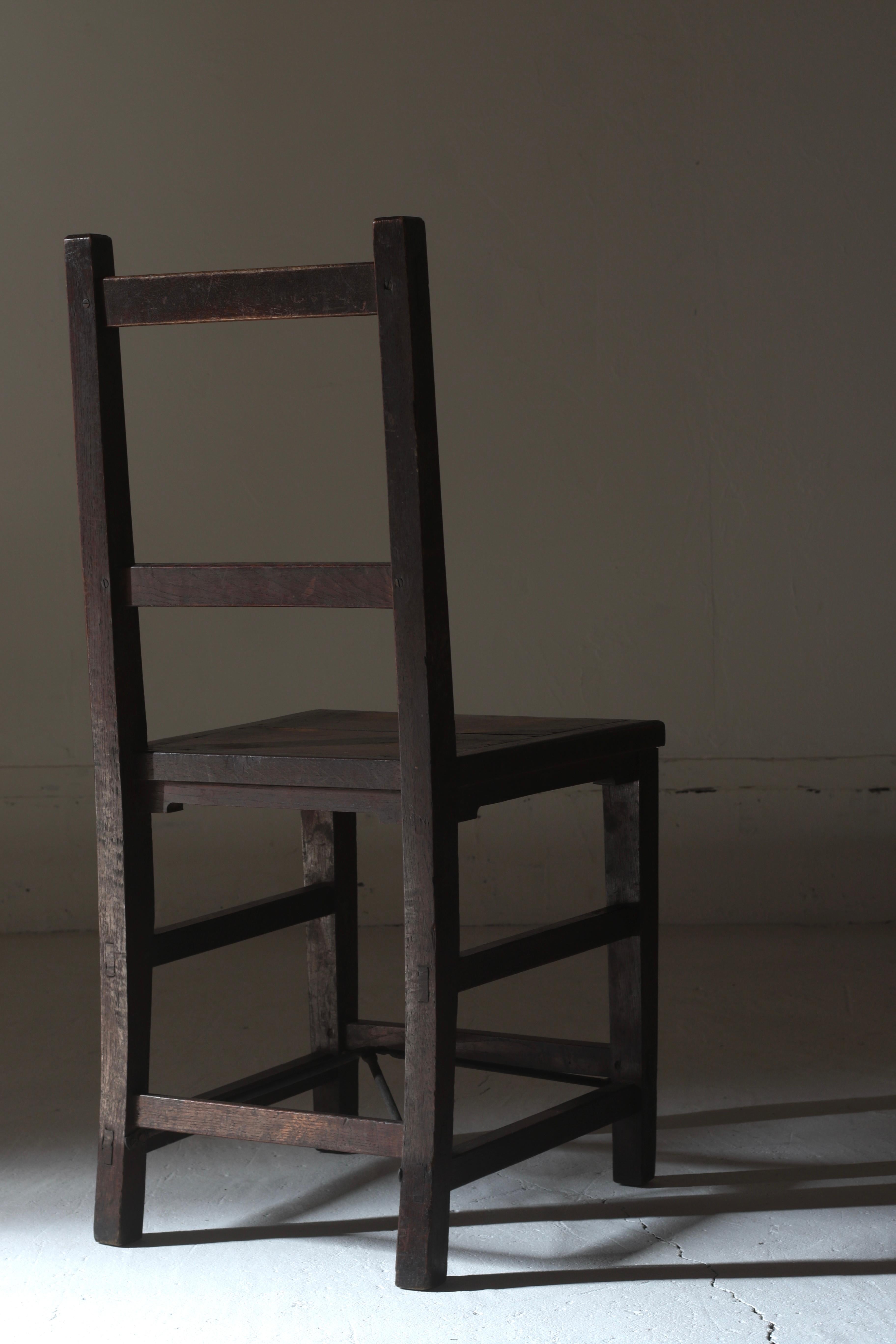 Taisho Japanese Antique Wooden Chair / 1912s-1926s / Japandi For Sale