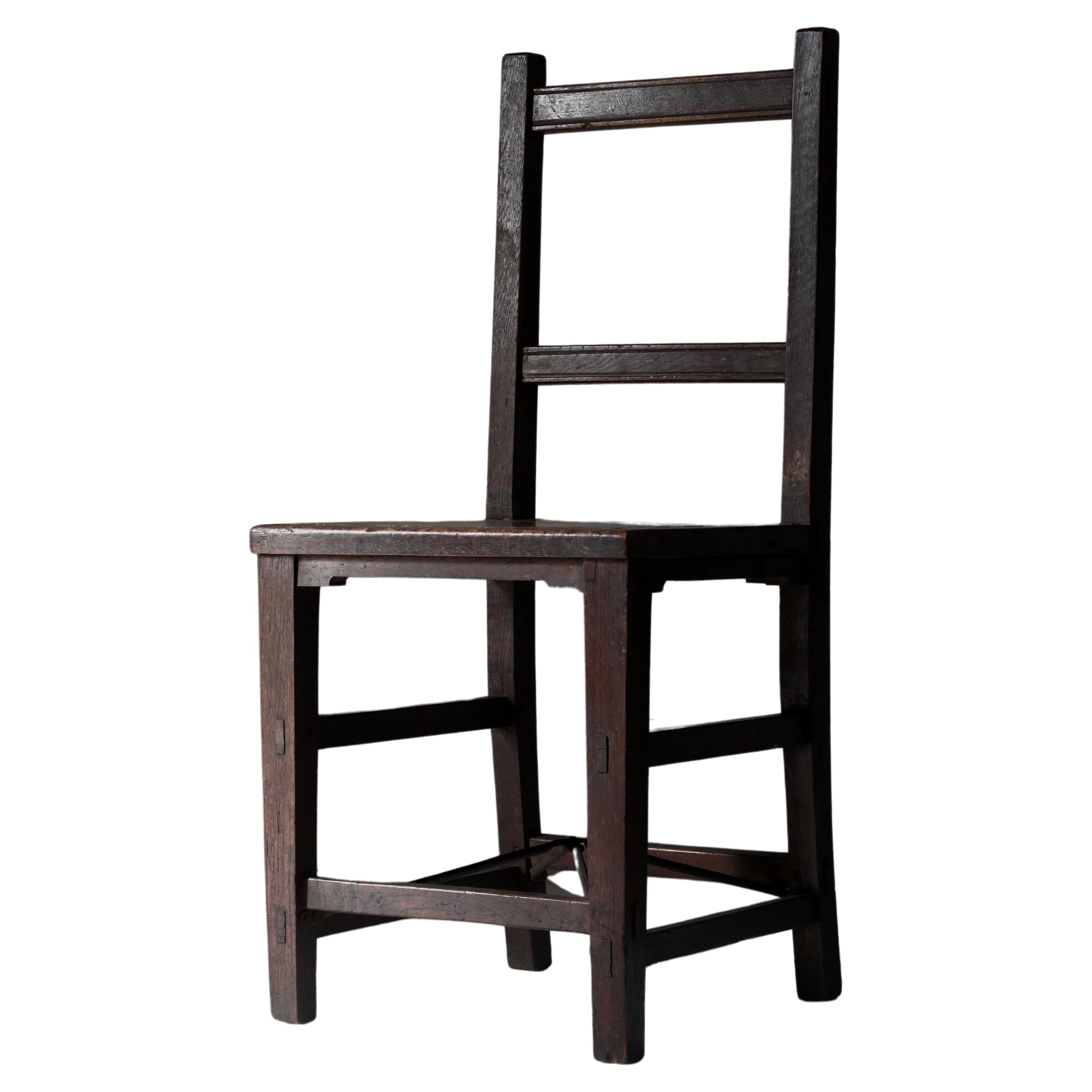 Japanese Antique Wooden Chair / 1912s-1926s / Japandi For Sale