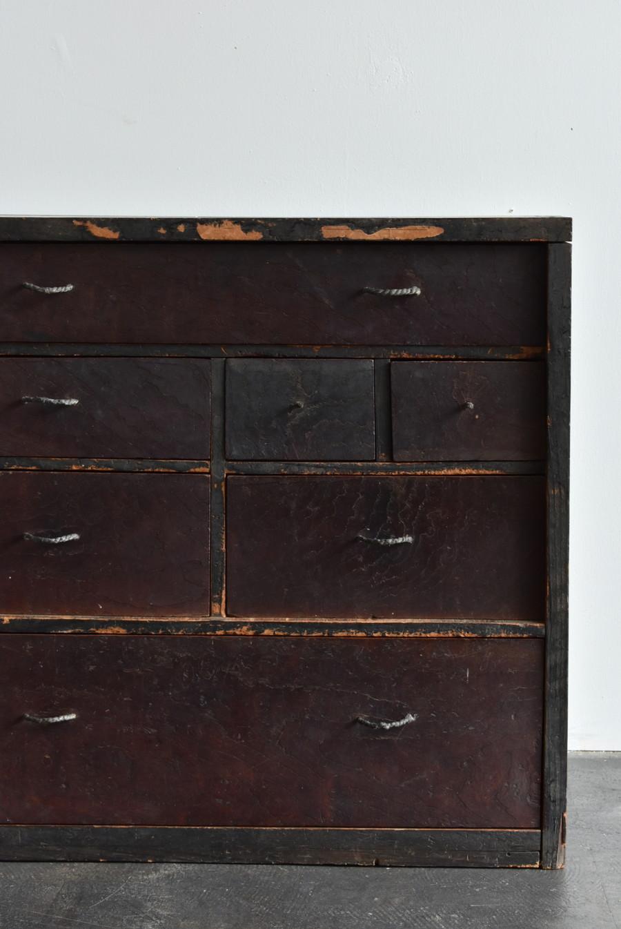 19th Century Japanese Antique Wooden Chest of Drawers/1868-1920/Meiji Period/Tansu