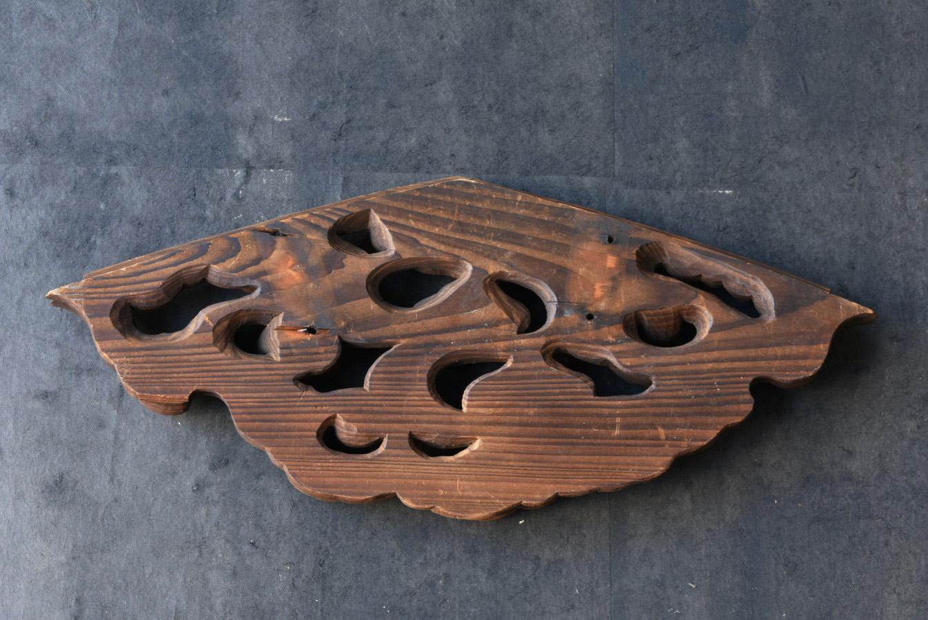 Japanese Antique Wooden Cloud Sculpture/Wall Hanging Decoration/1700-1860 For Sale 4